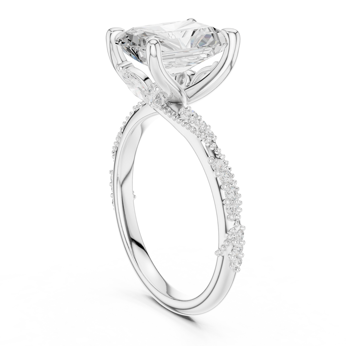 Sparkling CZ Diamond Necklace with high shine