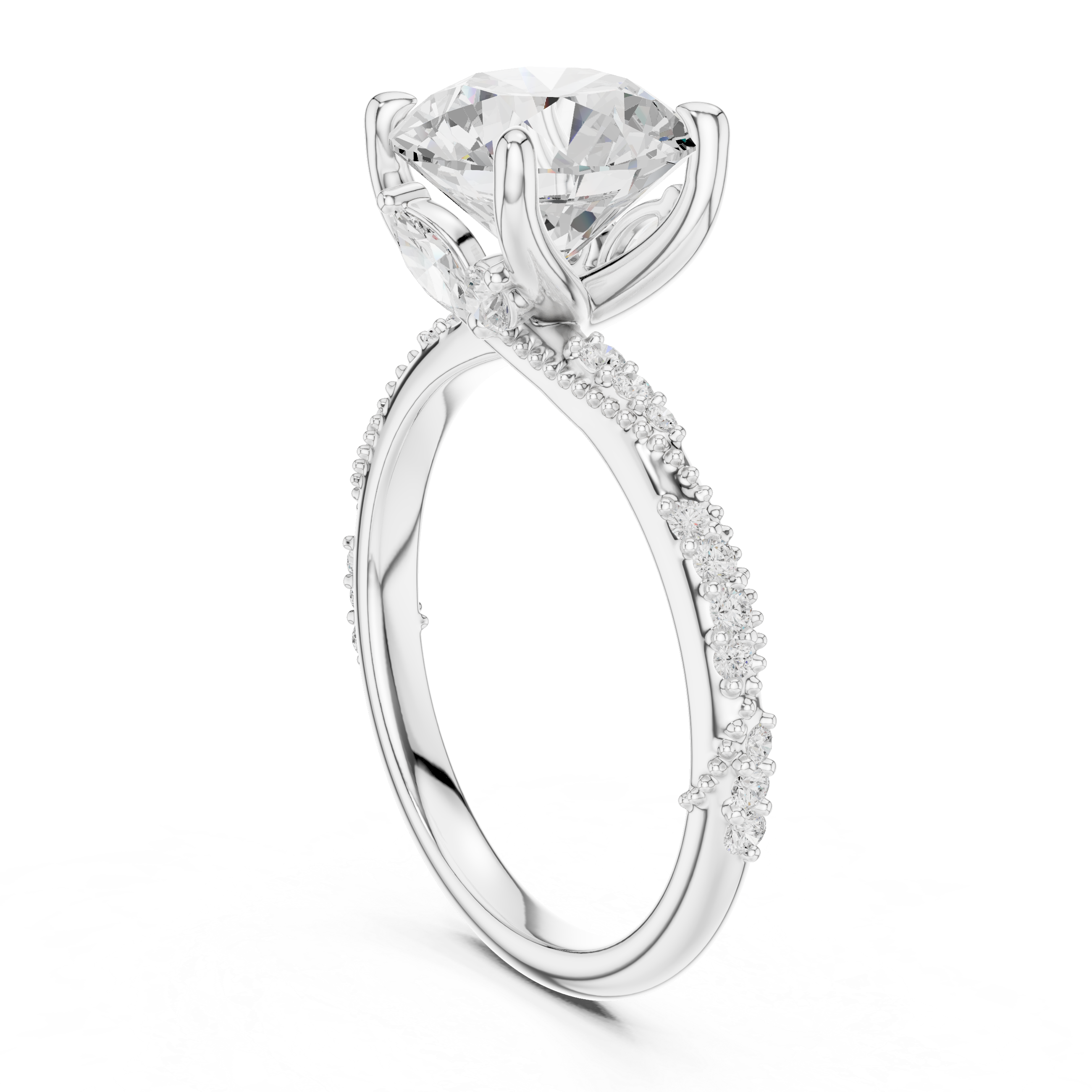 Sparkling CZ Diamond Necklace with high shine