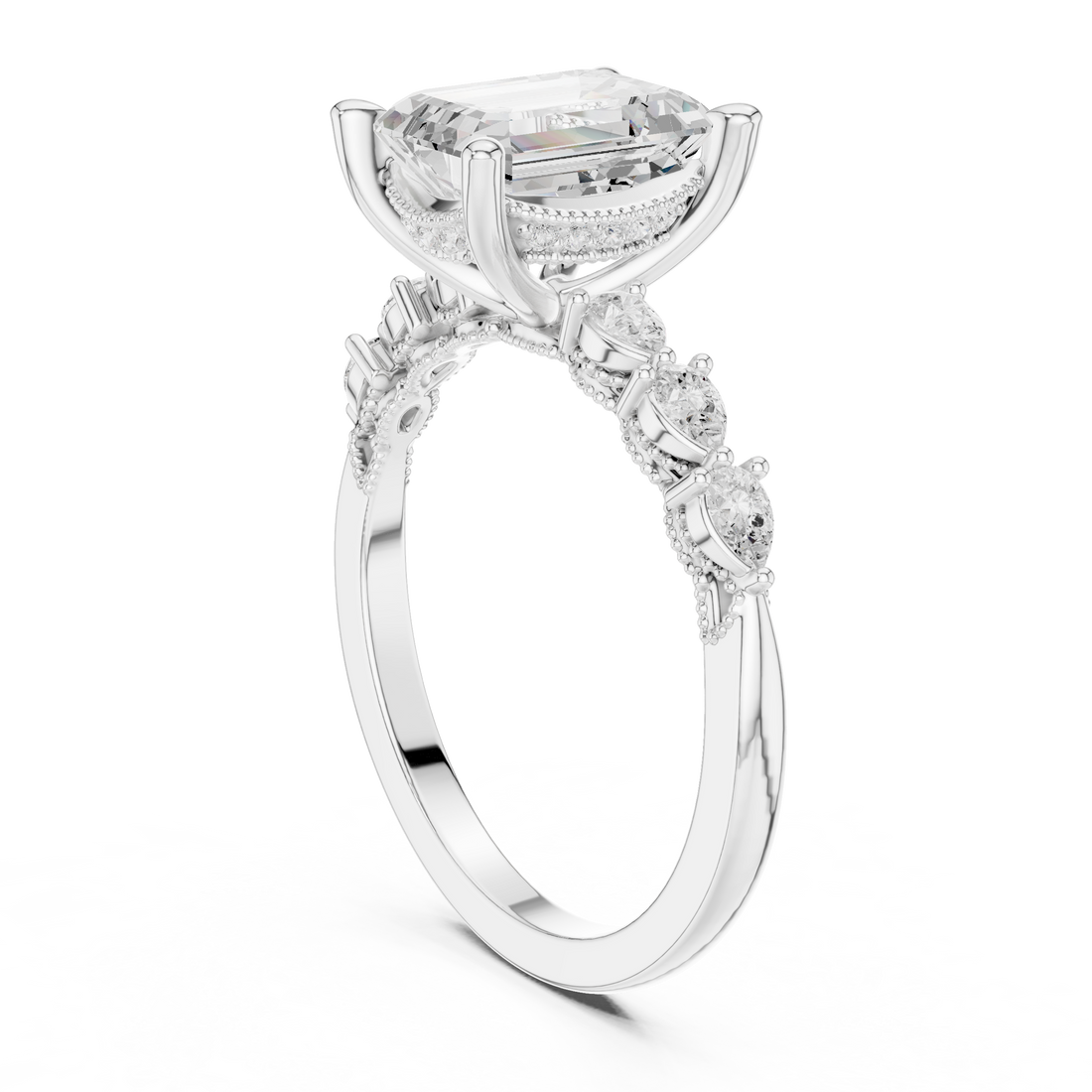 Sparkling CZ Diamond Necklace with high shine