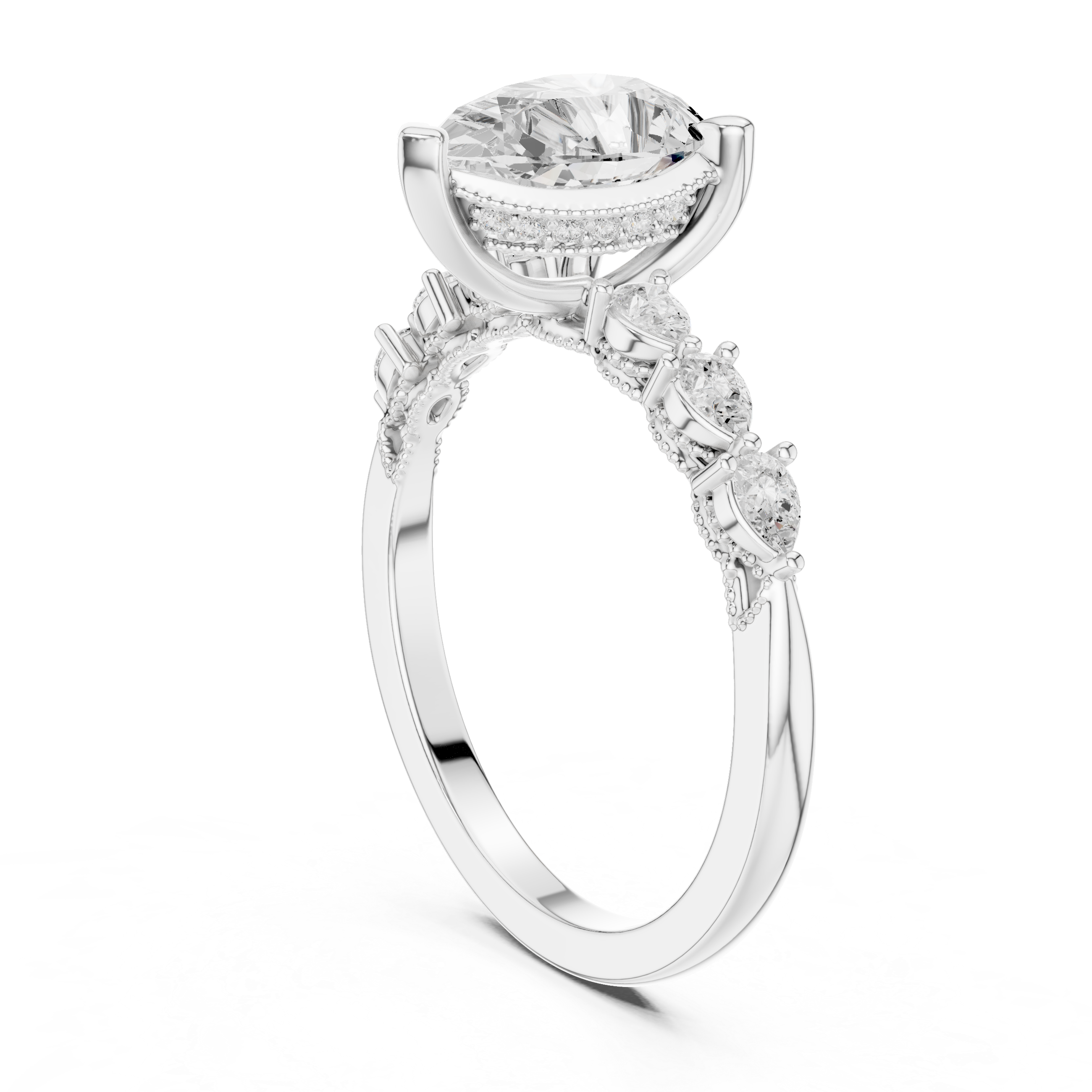 Sparkling CZ Diamond Necklace with high shine