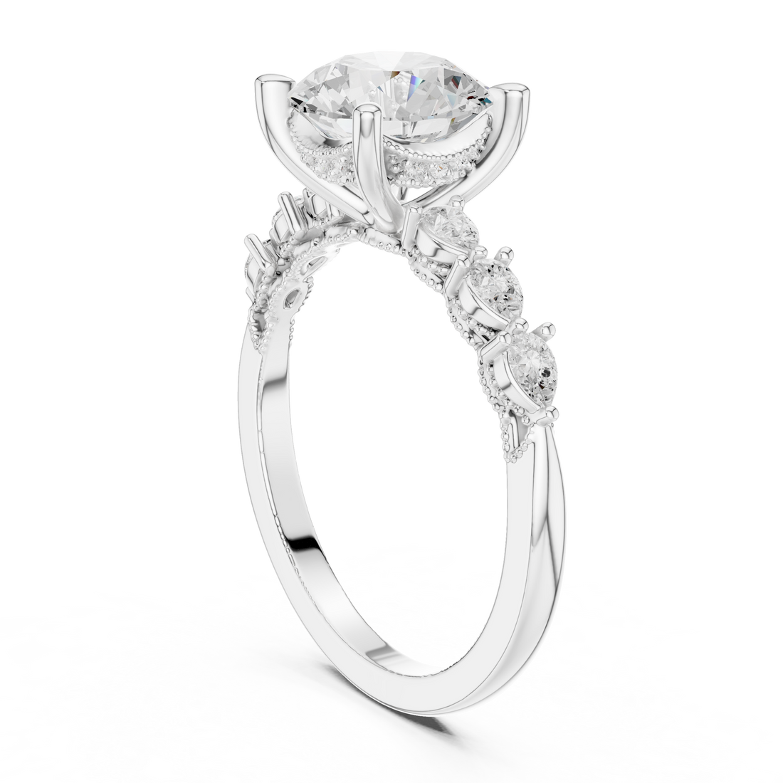 Sparkling CZ Diamond Necklace with high shine