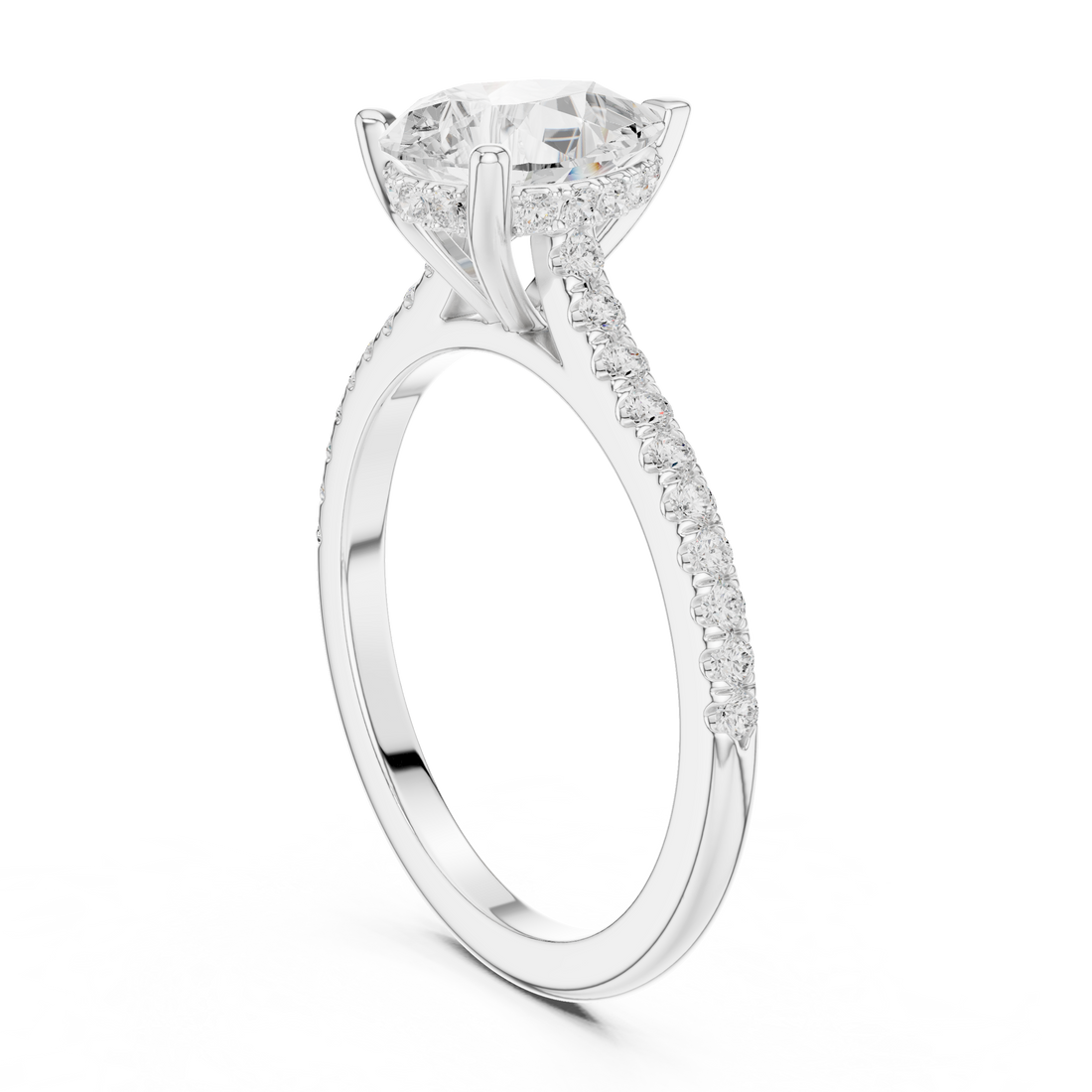 Sparkling CZ Diamond Necklace with high shine