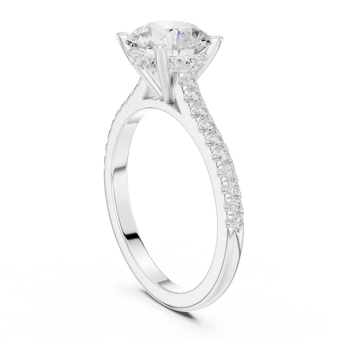 Sparkling CZ Diamond Necklace with high shine