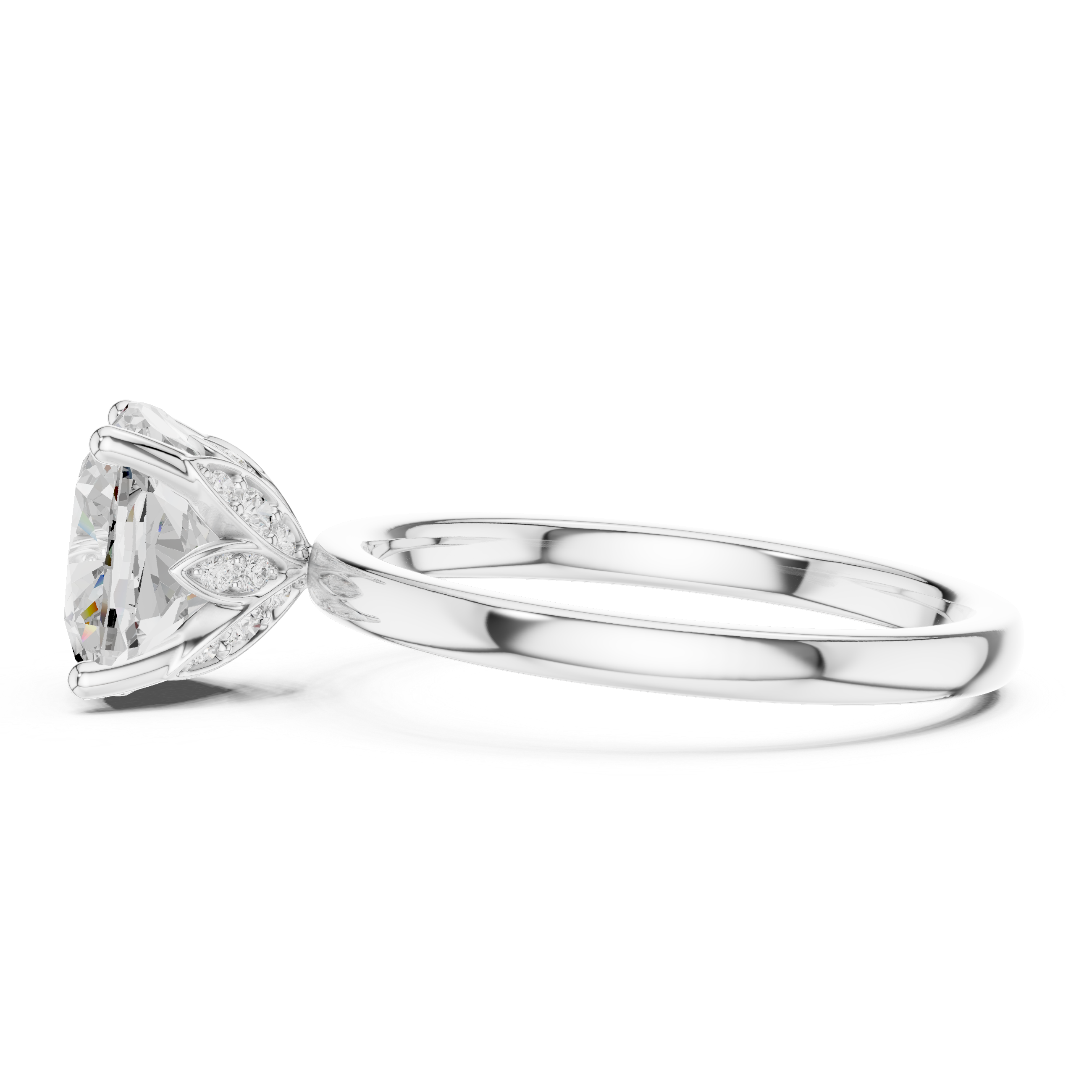 Premium  contemporary three stone design