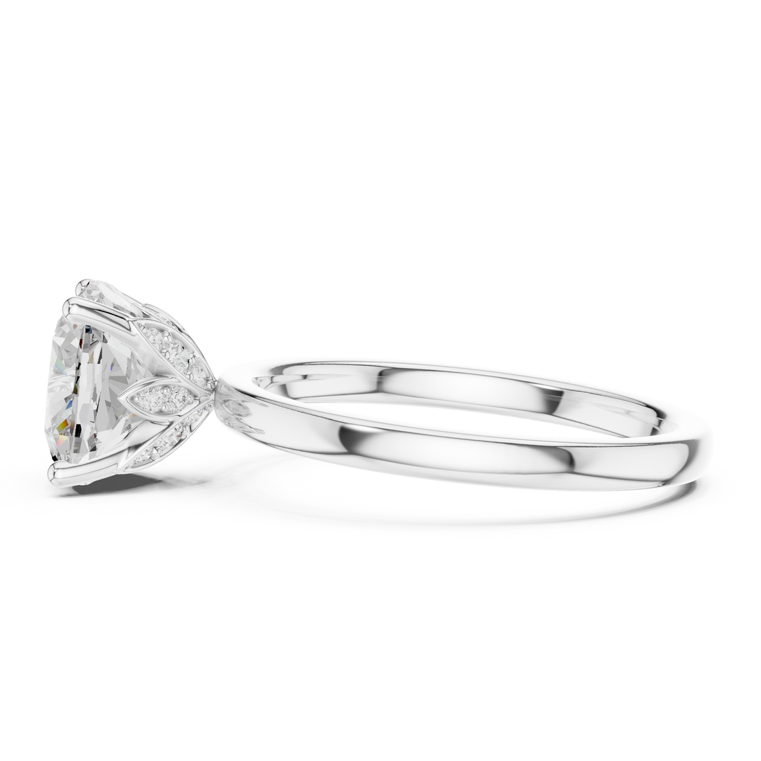 Premium  contemporary three stone design