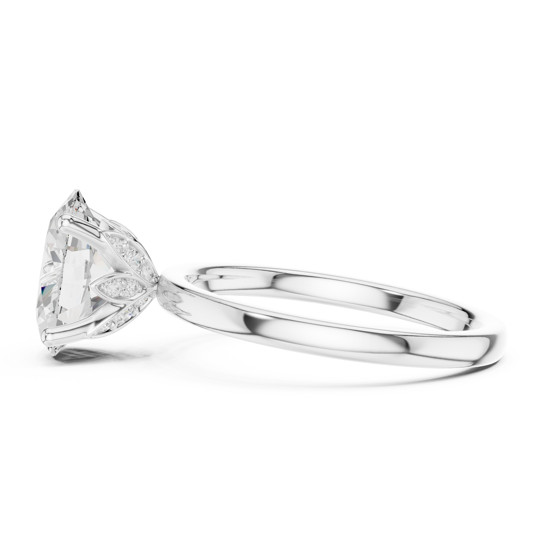 Premium  contemporary three stone design