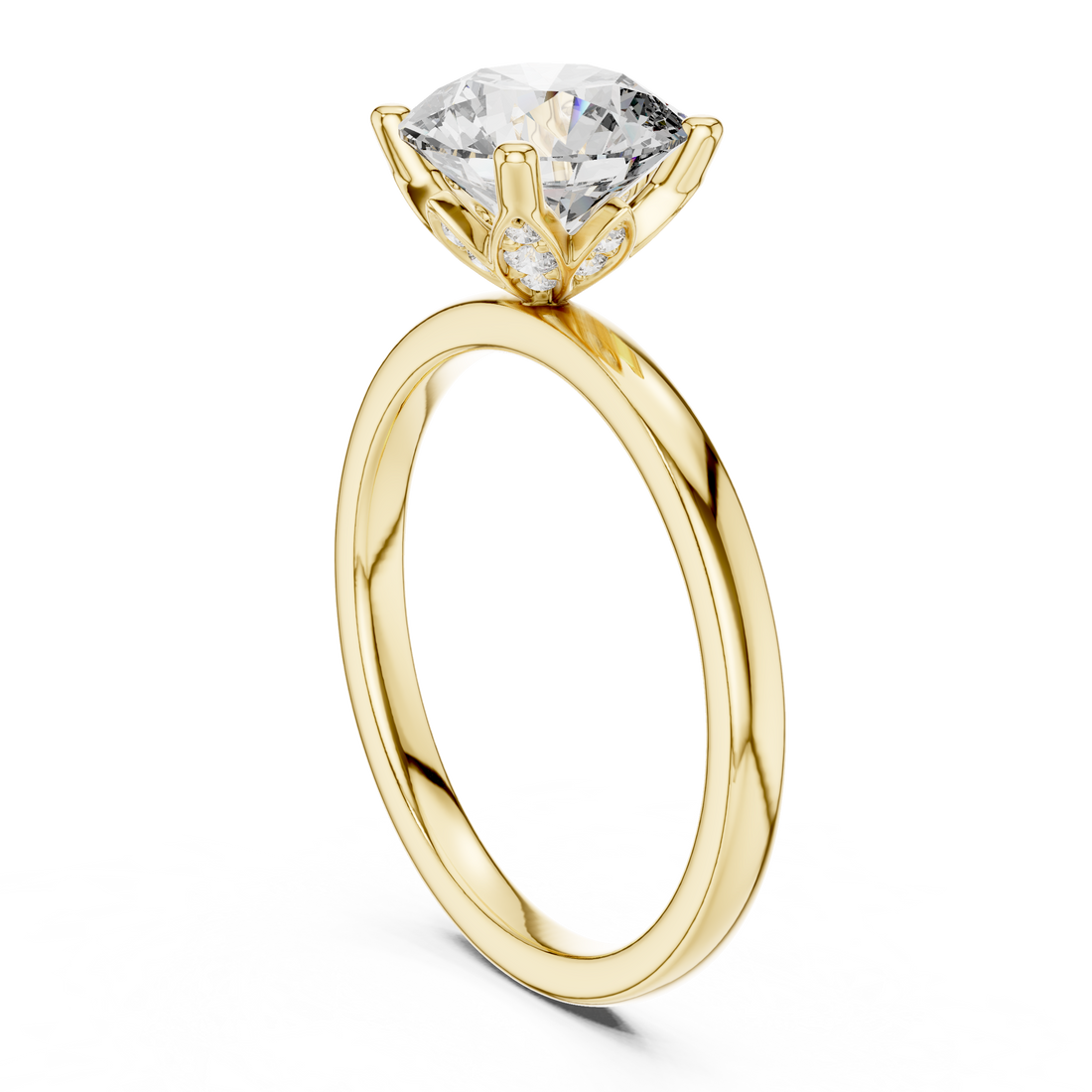 Round Brilliant Diamond Solitaire Engagement Ring