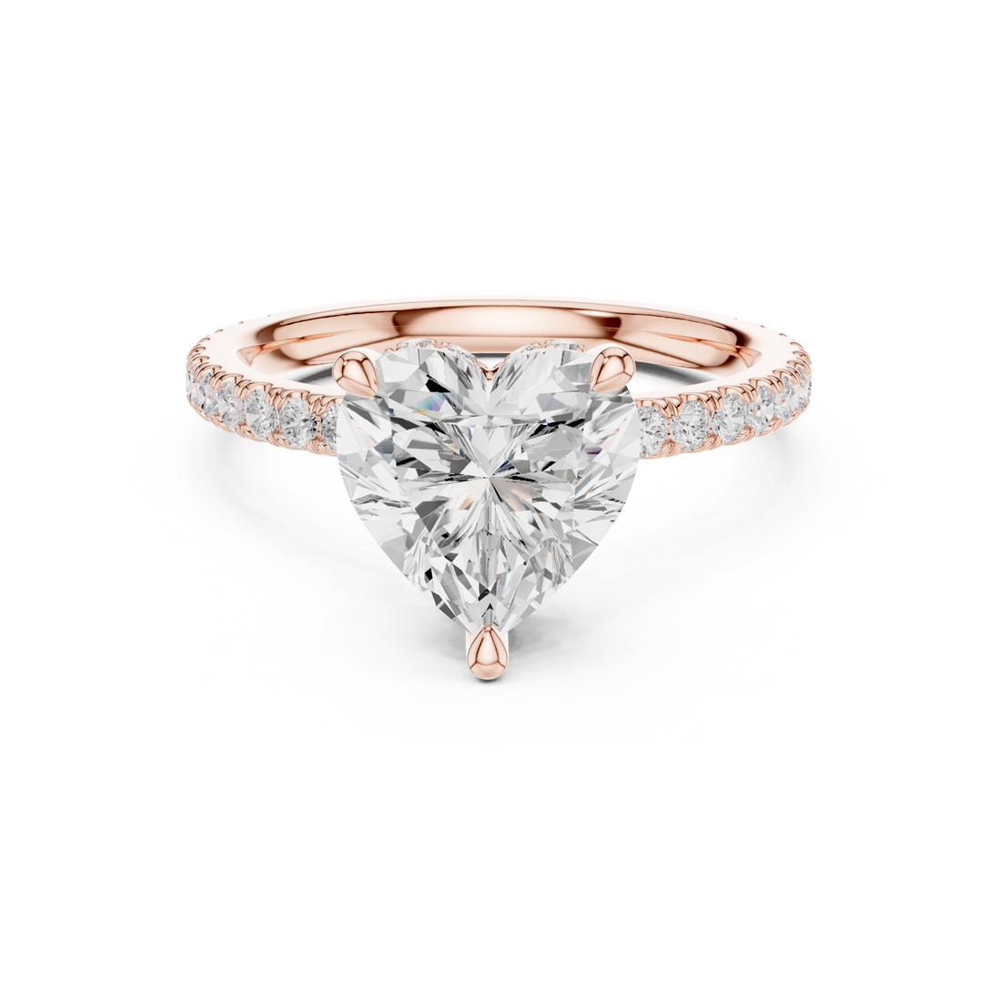 Sparkling CZ Diamond Ring with high shine