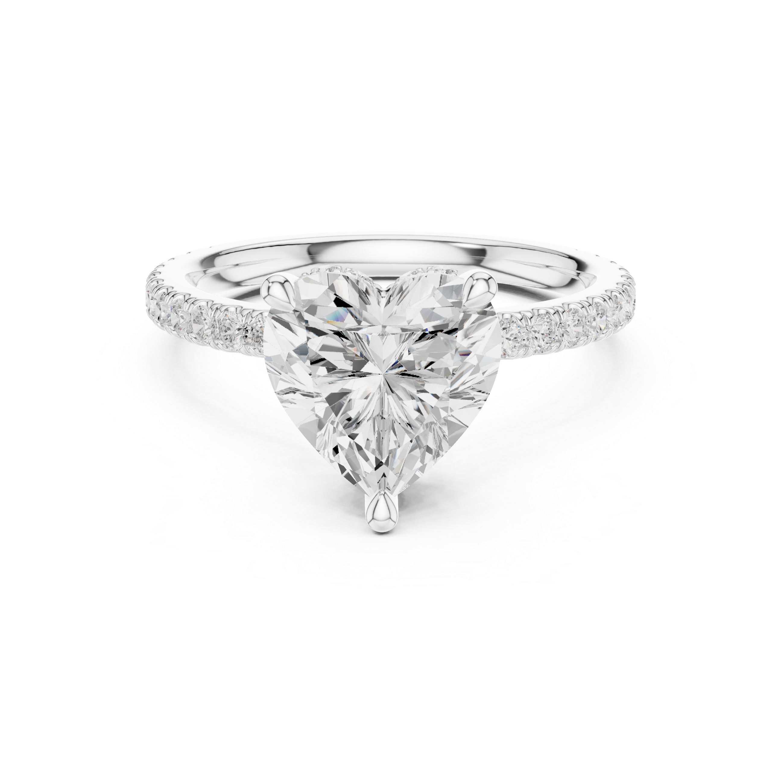 Sparkling CZ Diamond Necklace with high shine