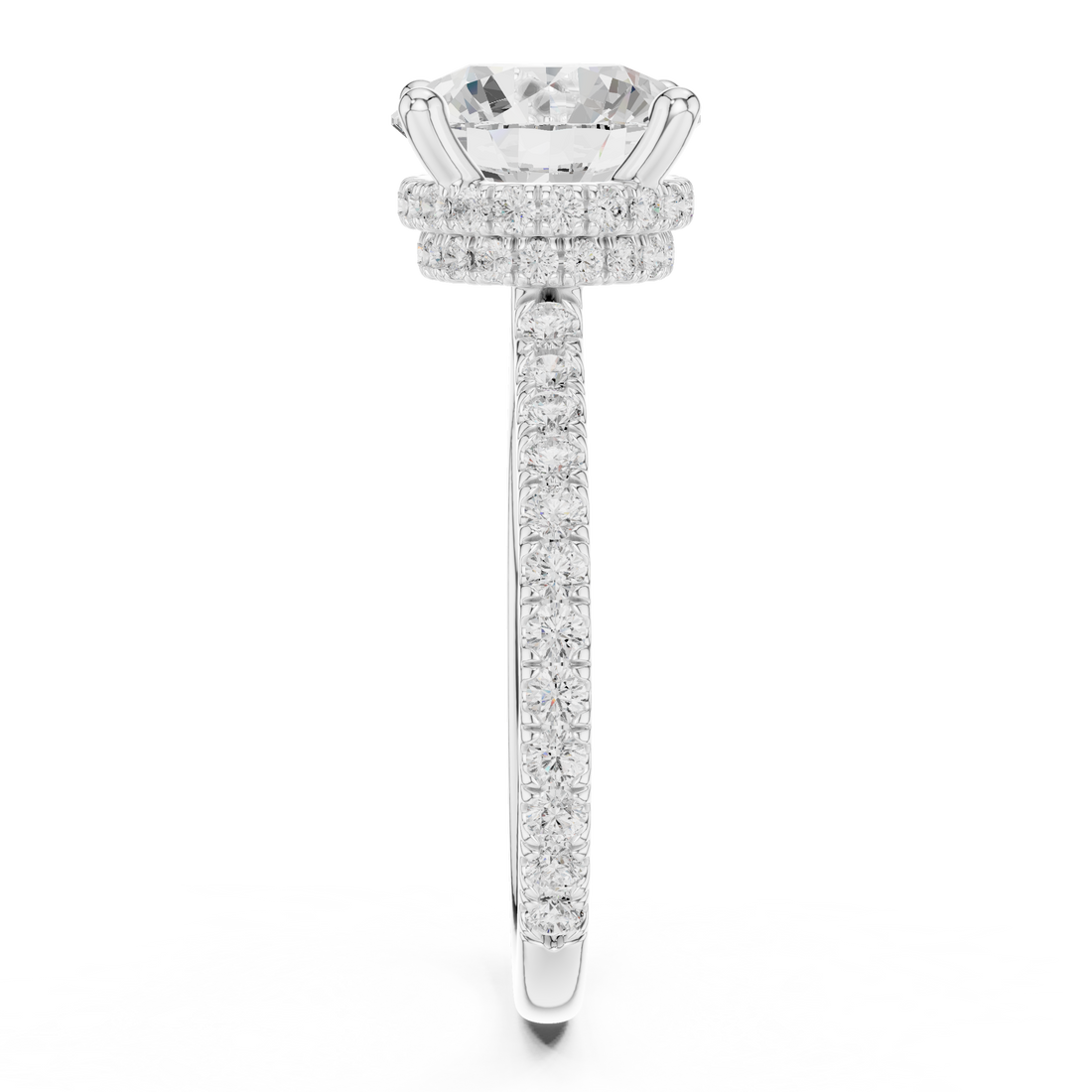 Sparkling CZ Diamond Necklace with high shine