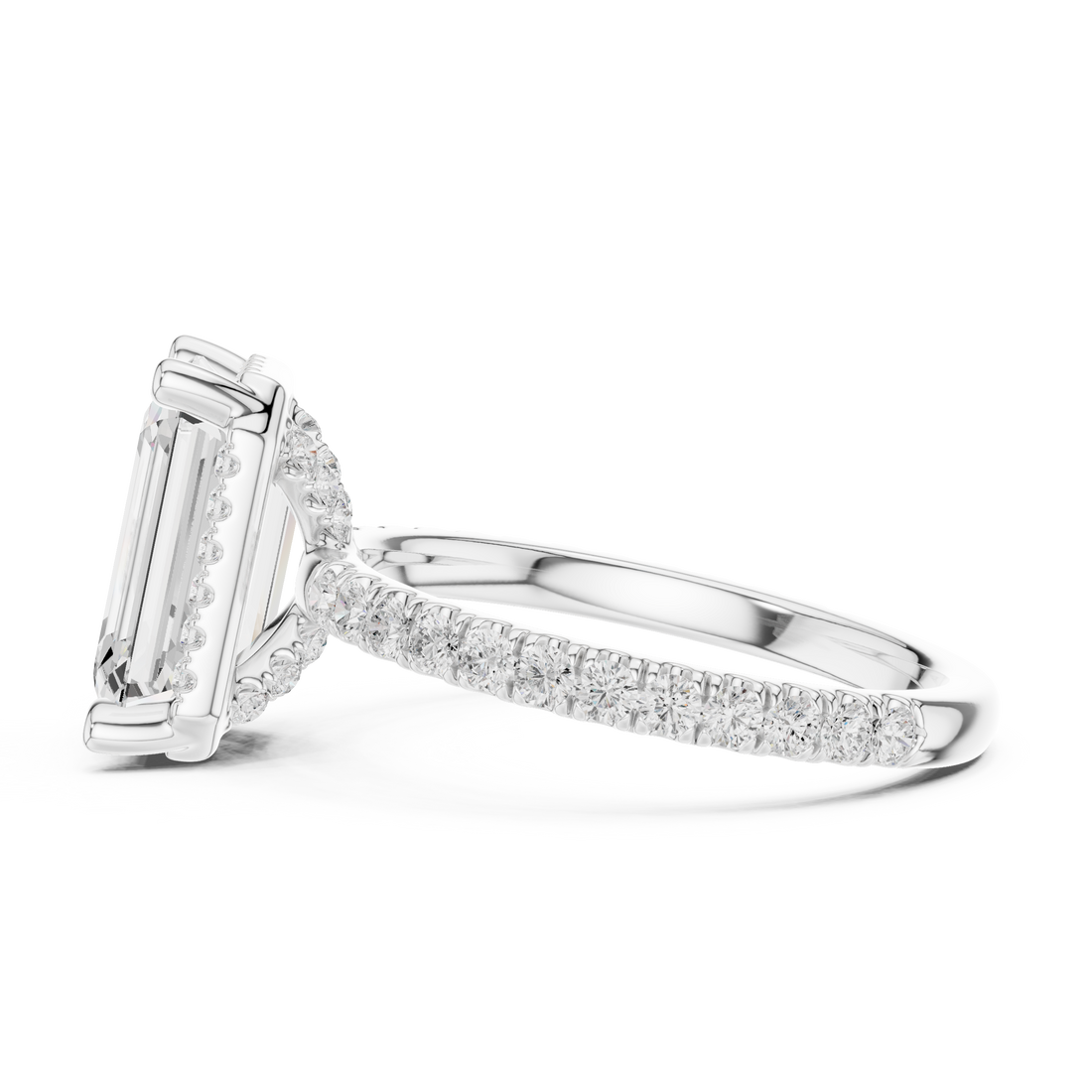 Premium  contemporary three stone design
