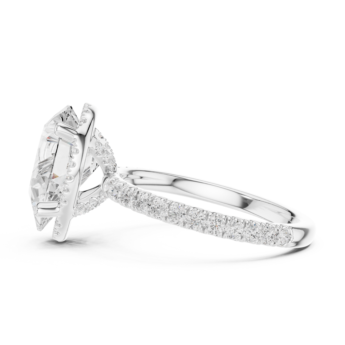 Premium  contemporary three stone design