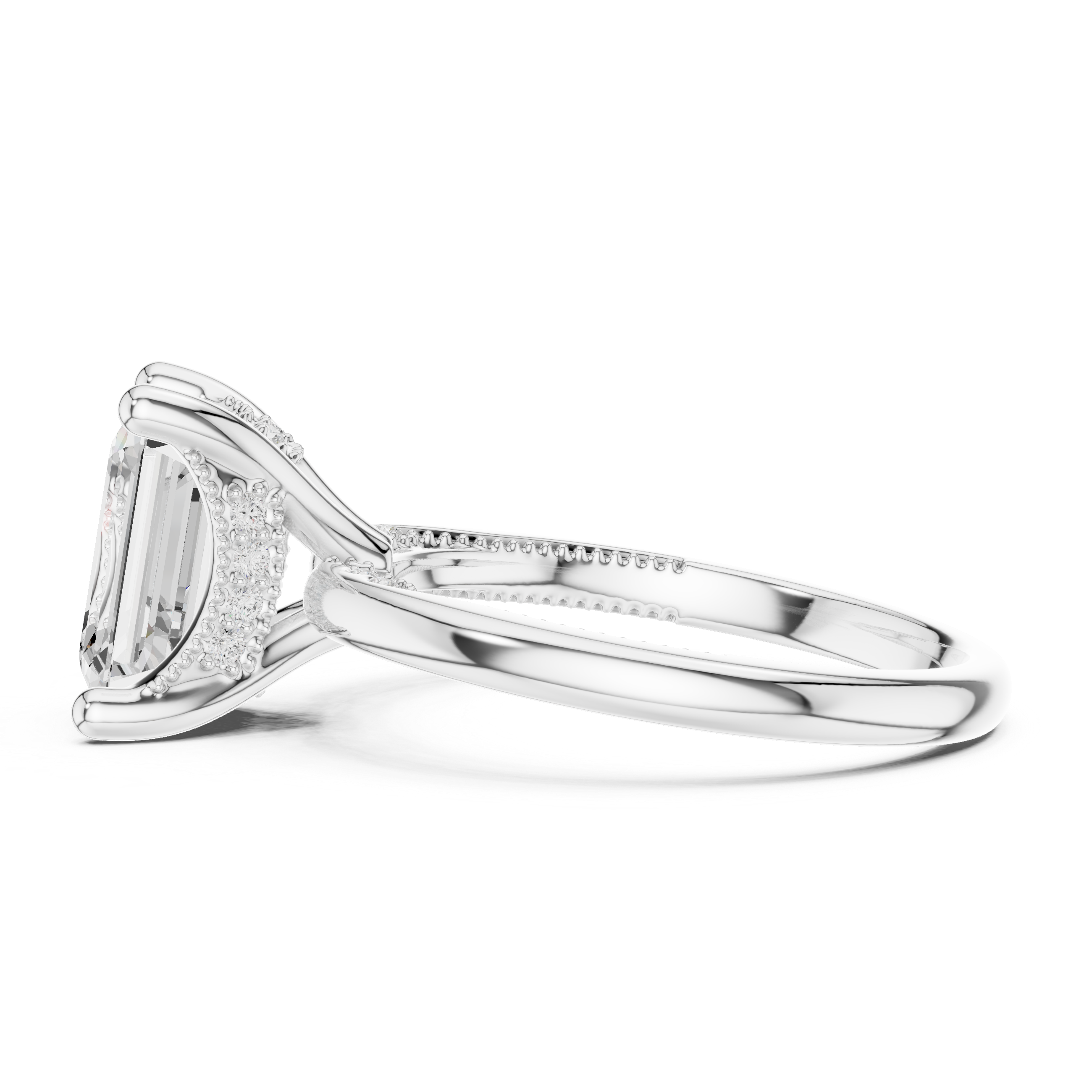 Premium  contemporary three stone design