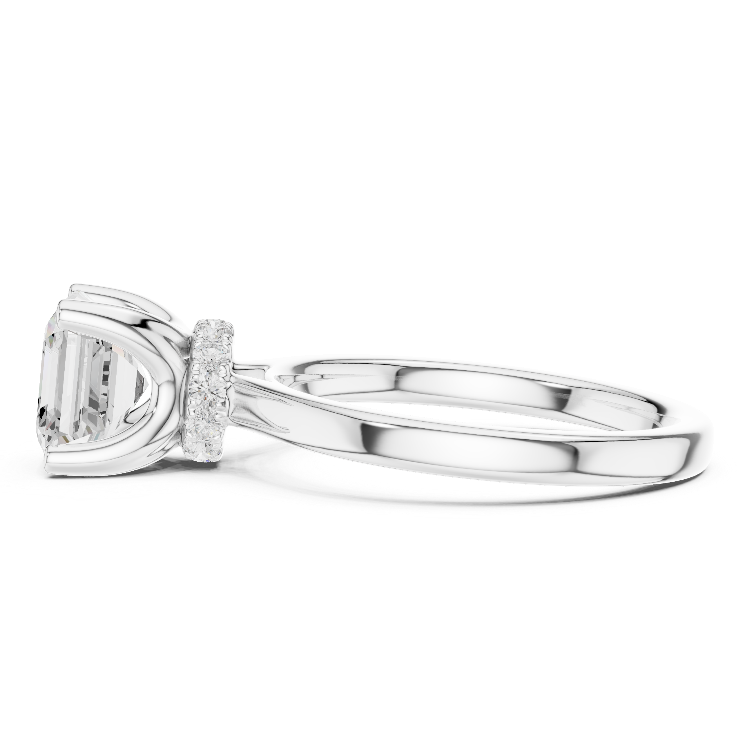 Premium  contemporary three stone design