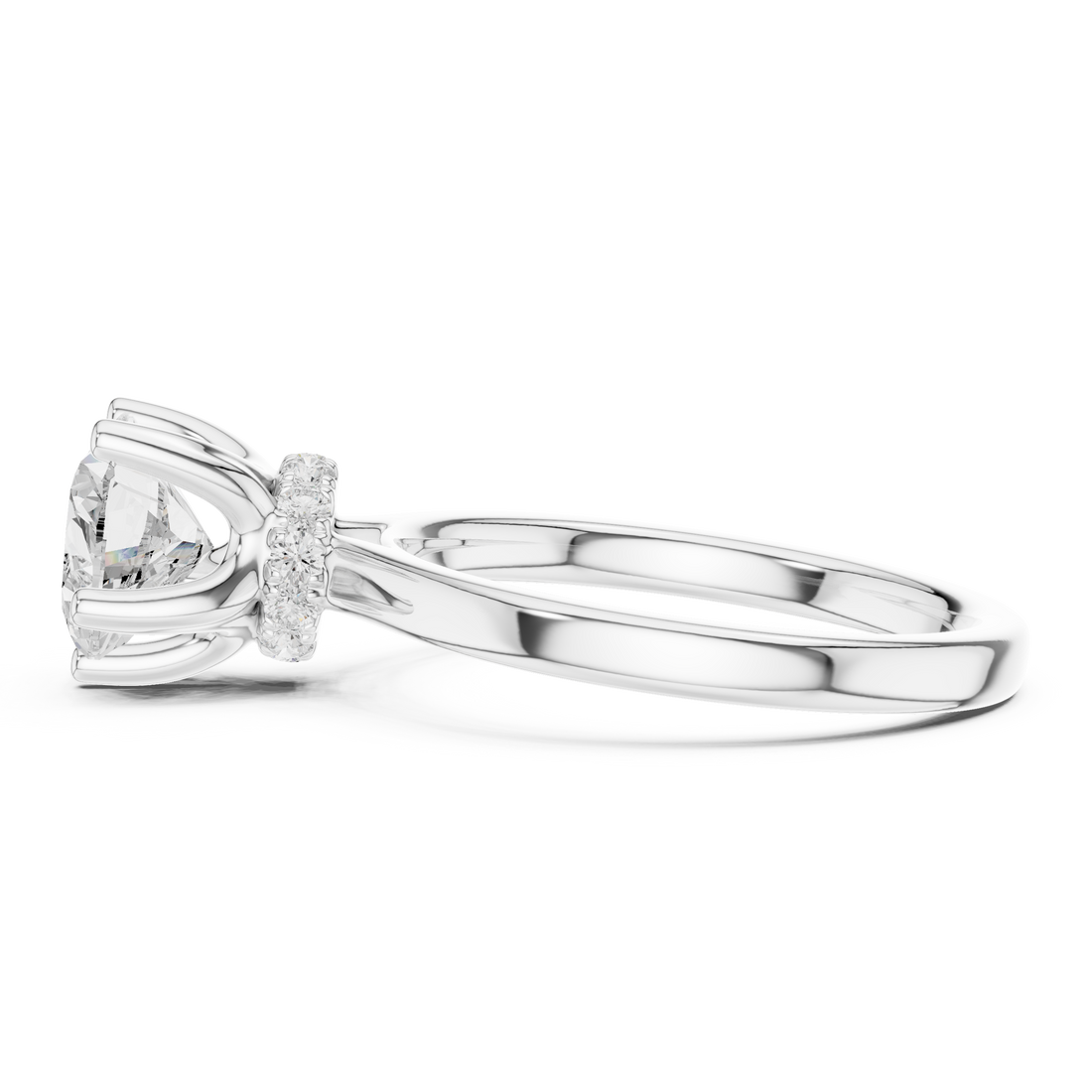 Premium  contemporary three stone design