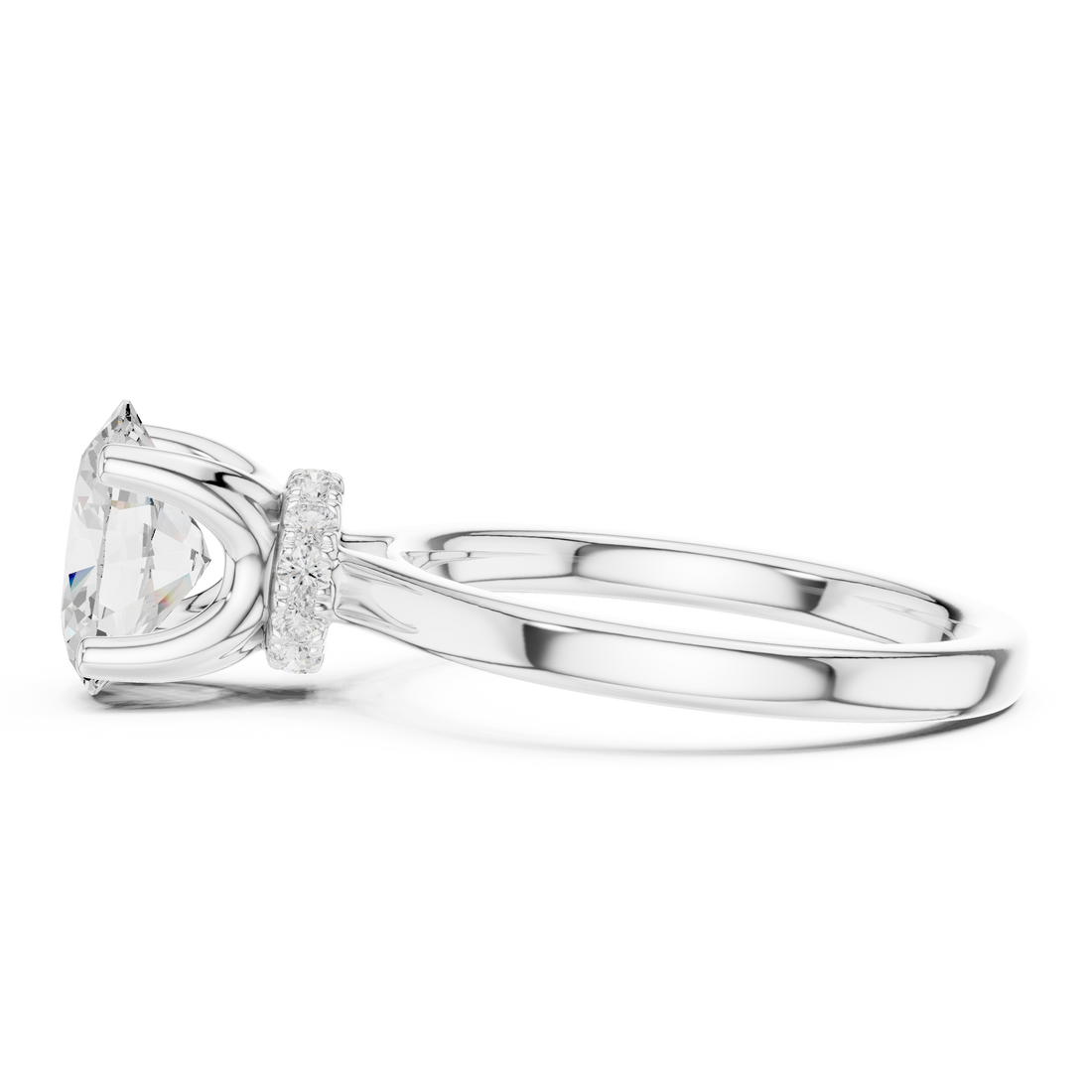 Premium  contemporary three stone design