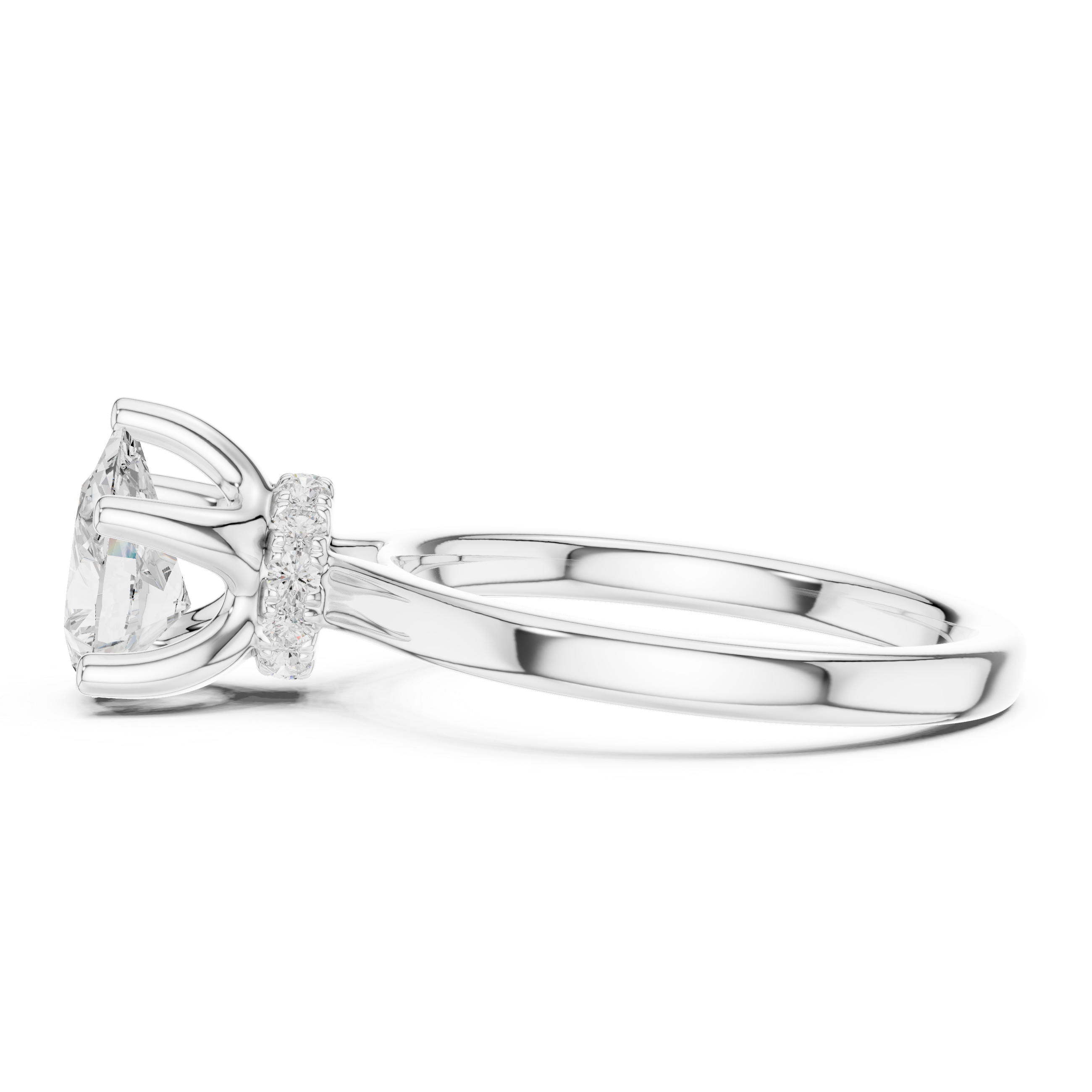 Premium  contemporary three stone design