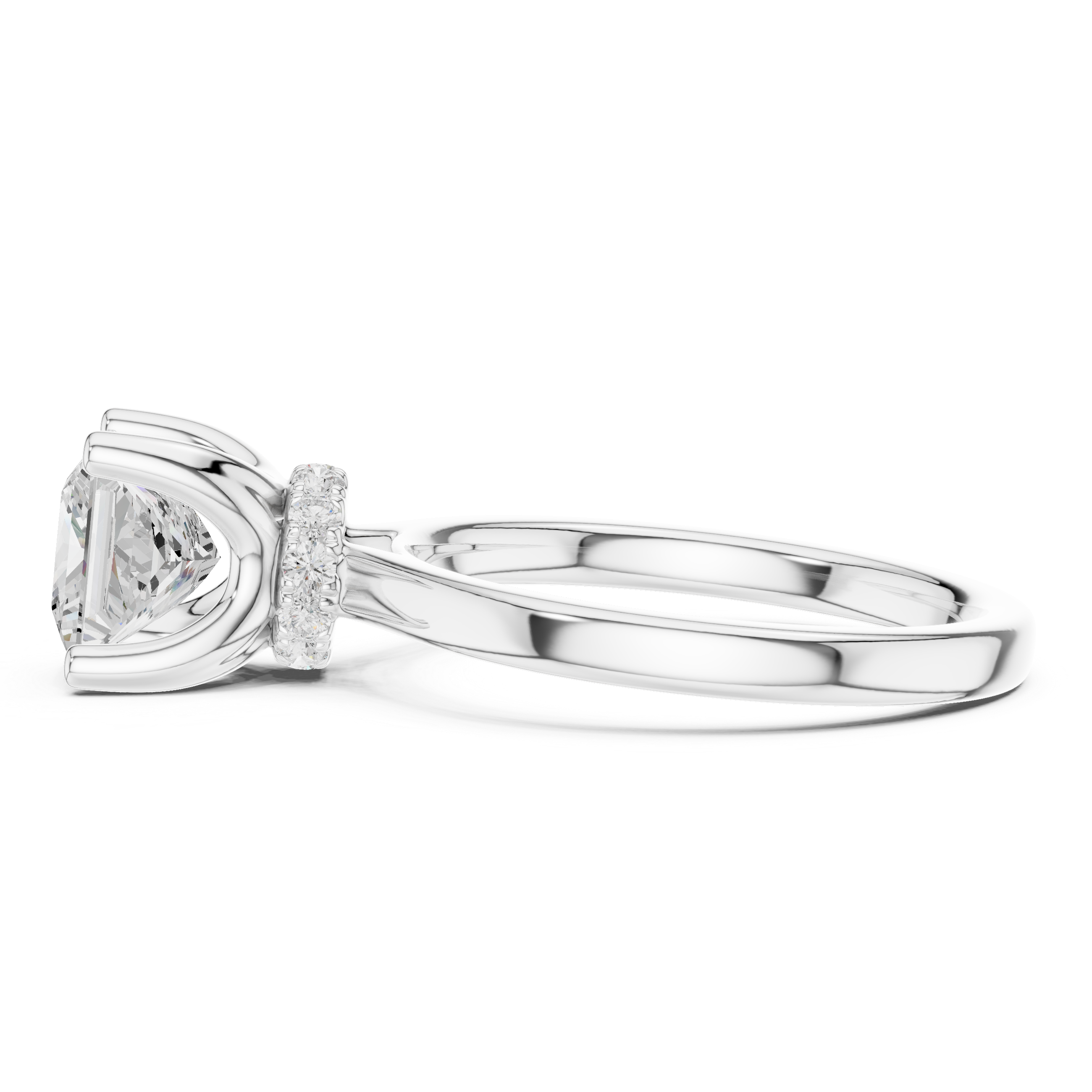 Premium  contemporary three stone design