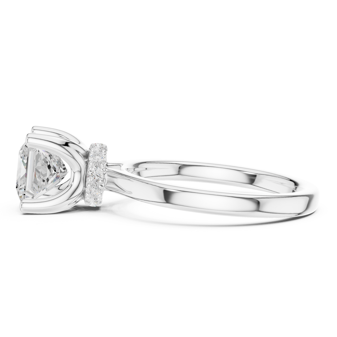 Premium  contemporary three stone design