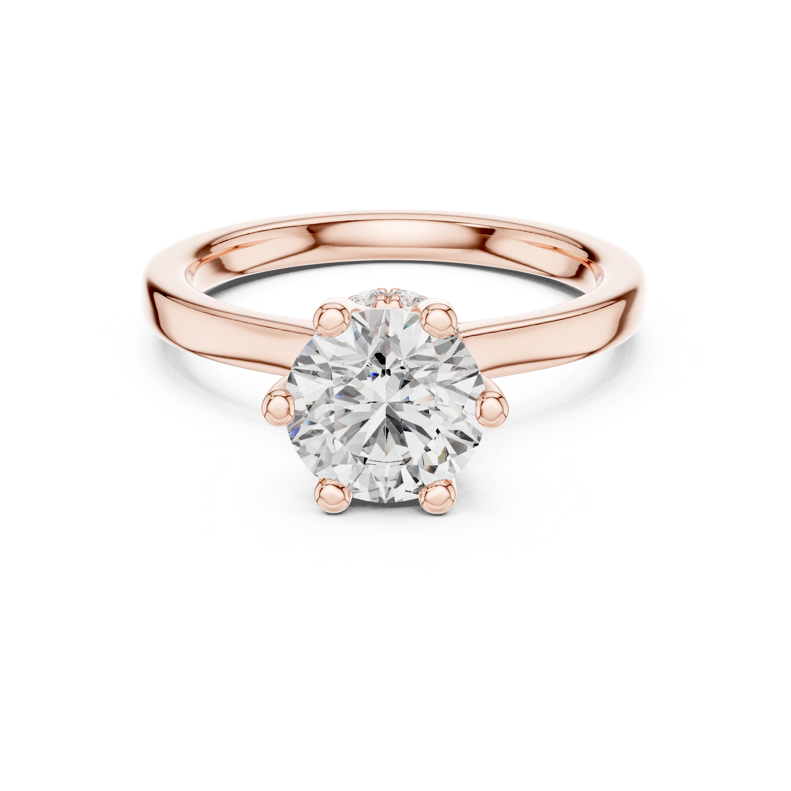 Classic Round Brilliant Diamond Solitaire Engagement Ring