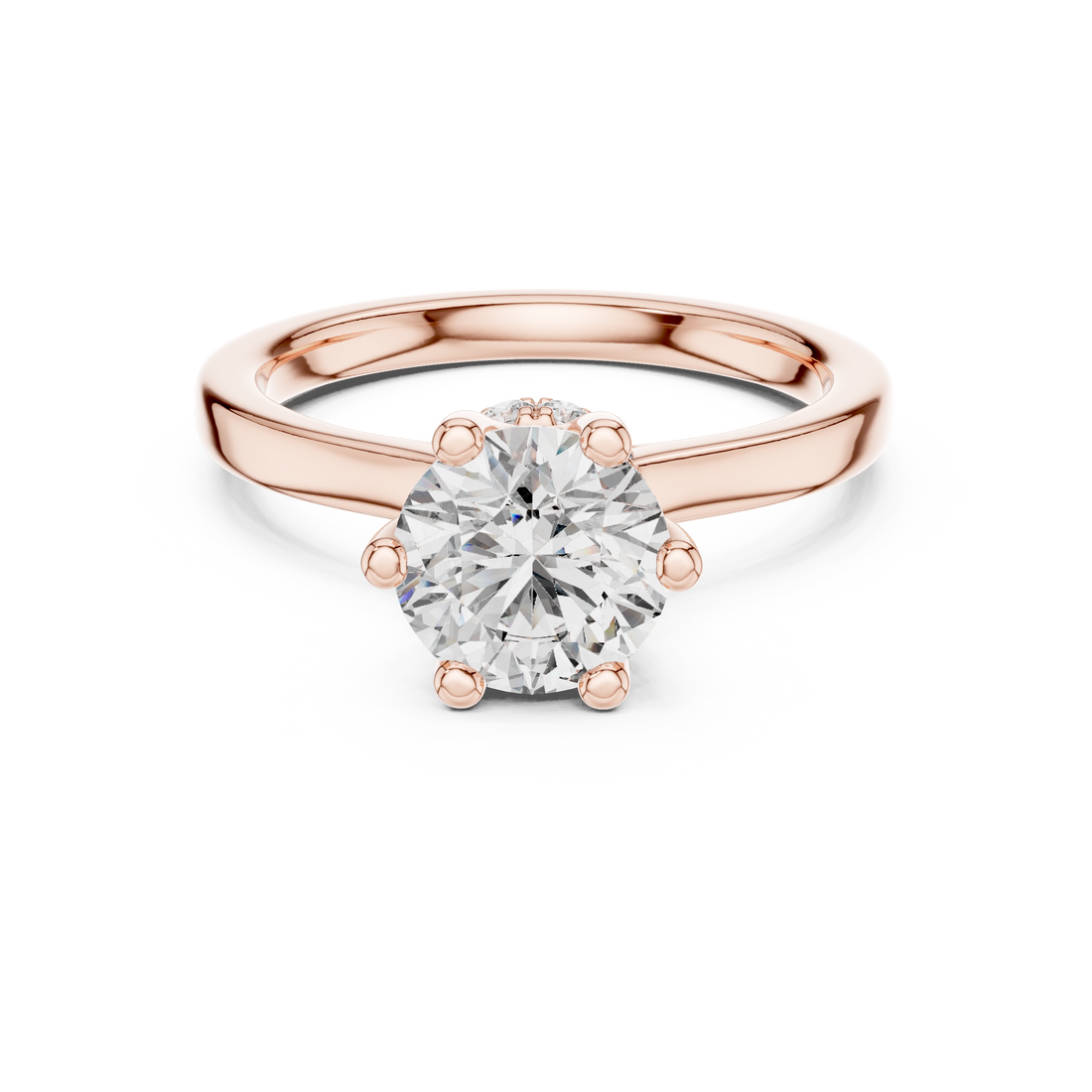 Classic Round Brilliant Diamond Solitaire Engagement Ring