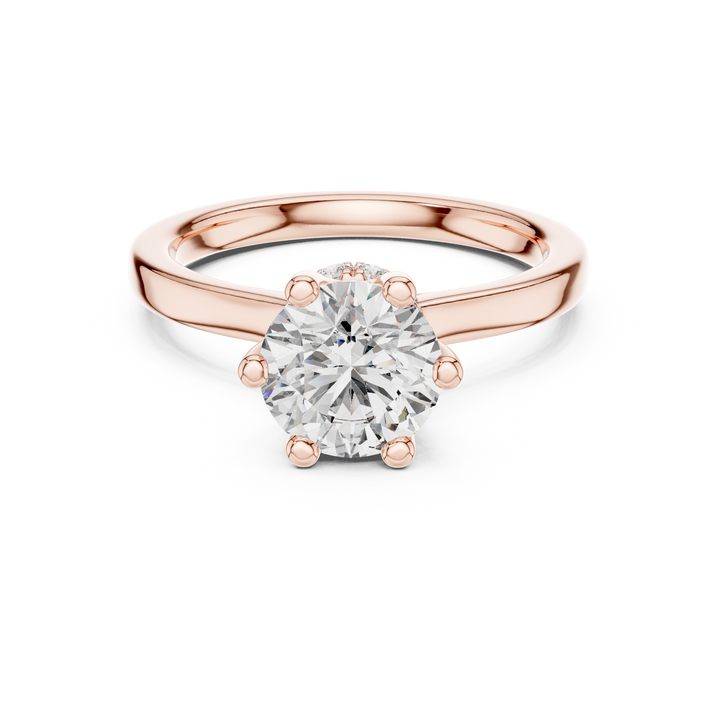 Classic Round Brilliant Diamond Solitaire Engagement Ring