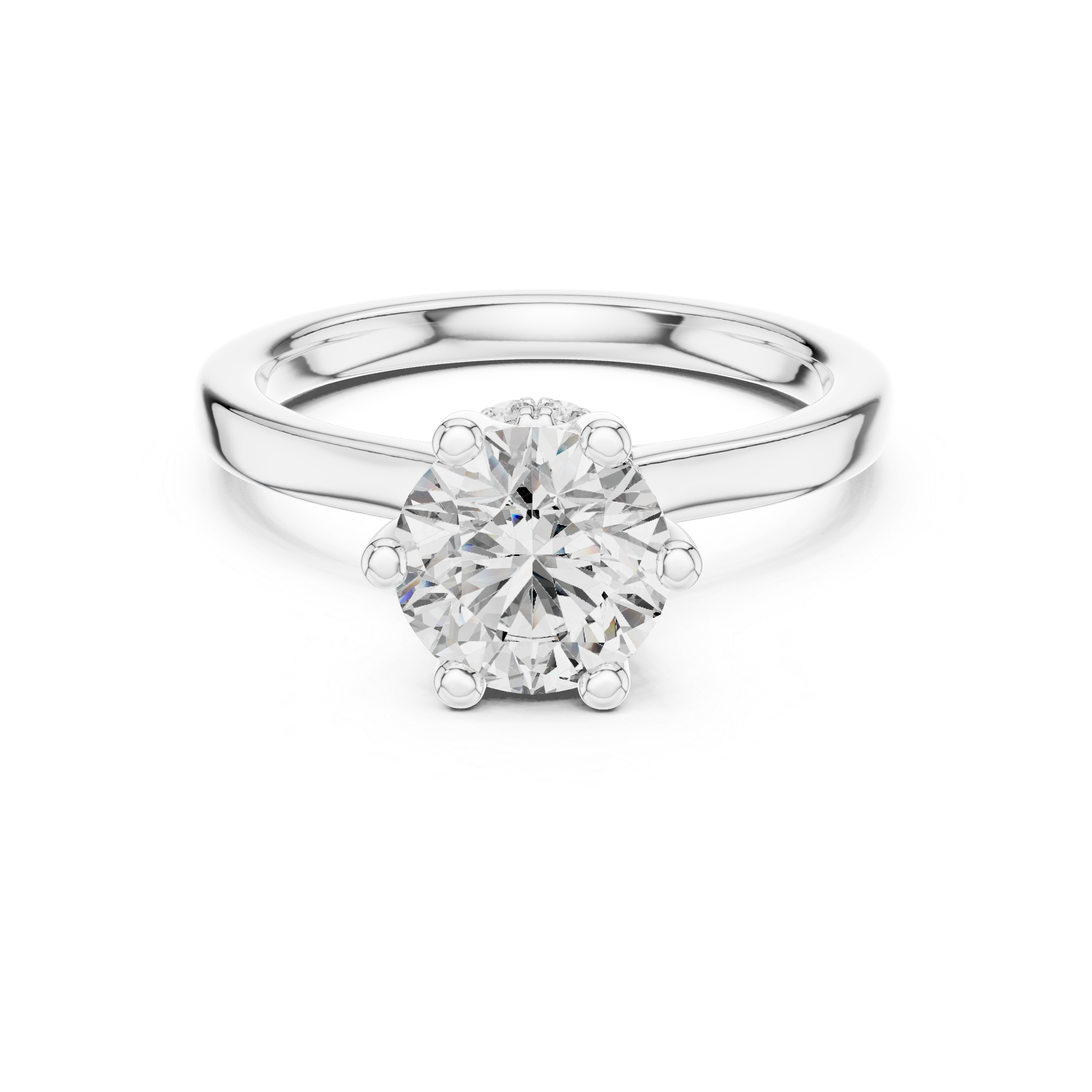 Classic Round Brilliant Diamond Solitaire Engagement Ring