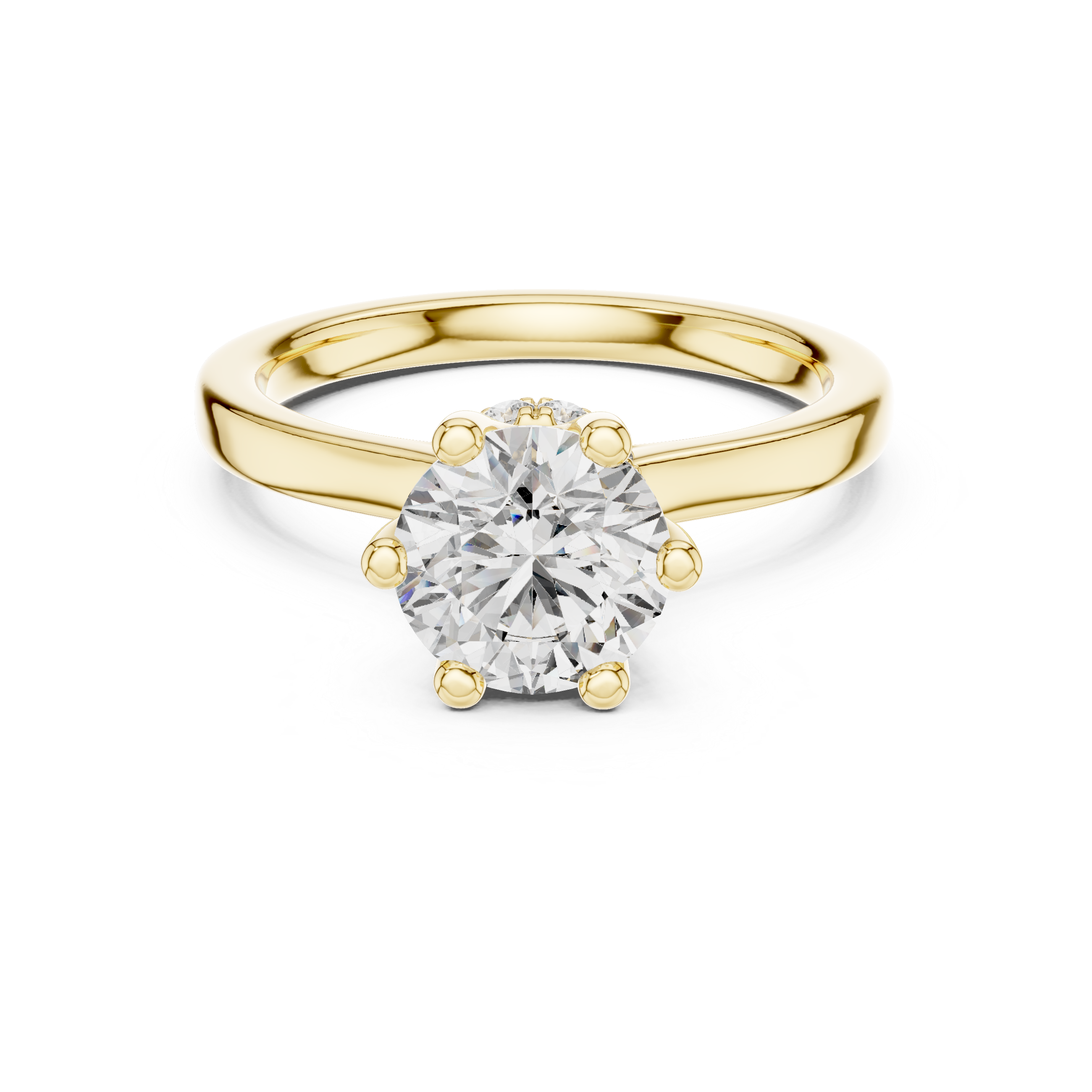 Classic Round Brilliant Diamond Solitaire Engagement Ring