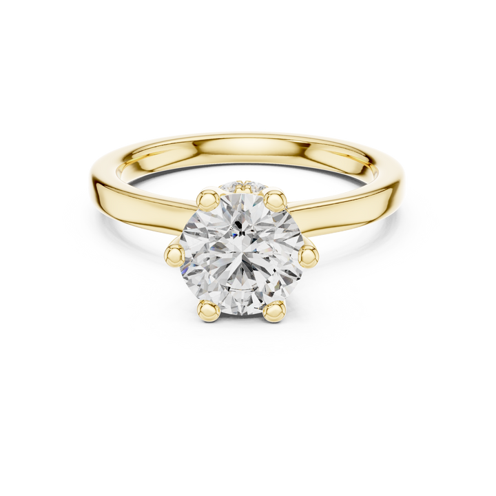 Classic Round Brilliant Diamond Solitaire Engagement Ring