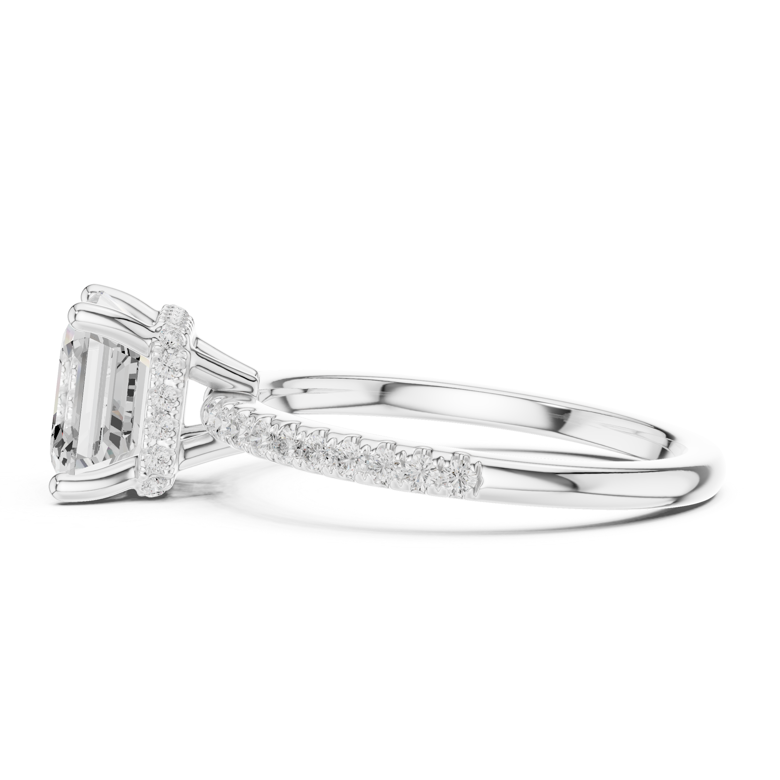 Premium  contemporary three stone design