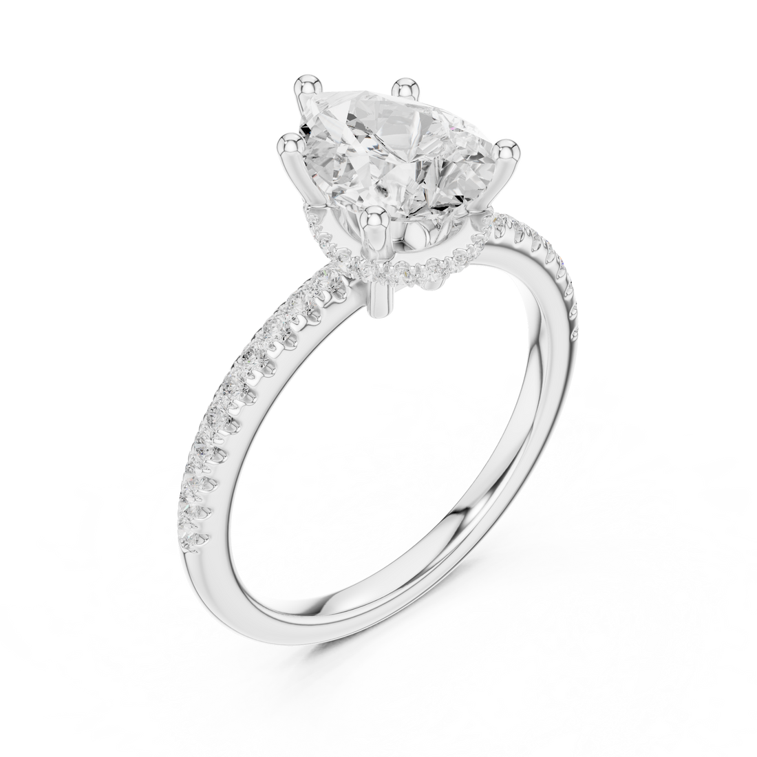 Modern  three stone accent design