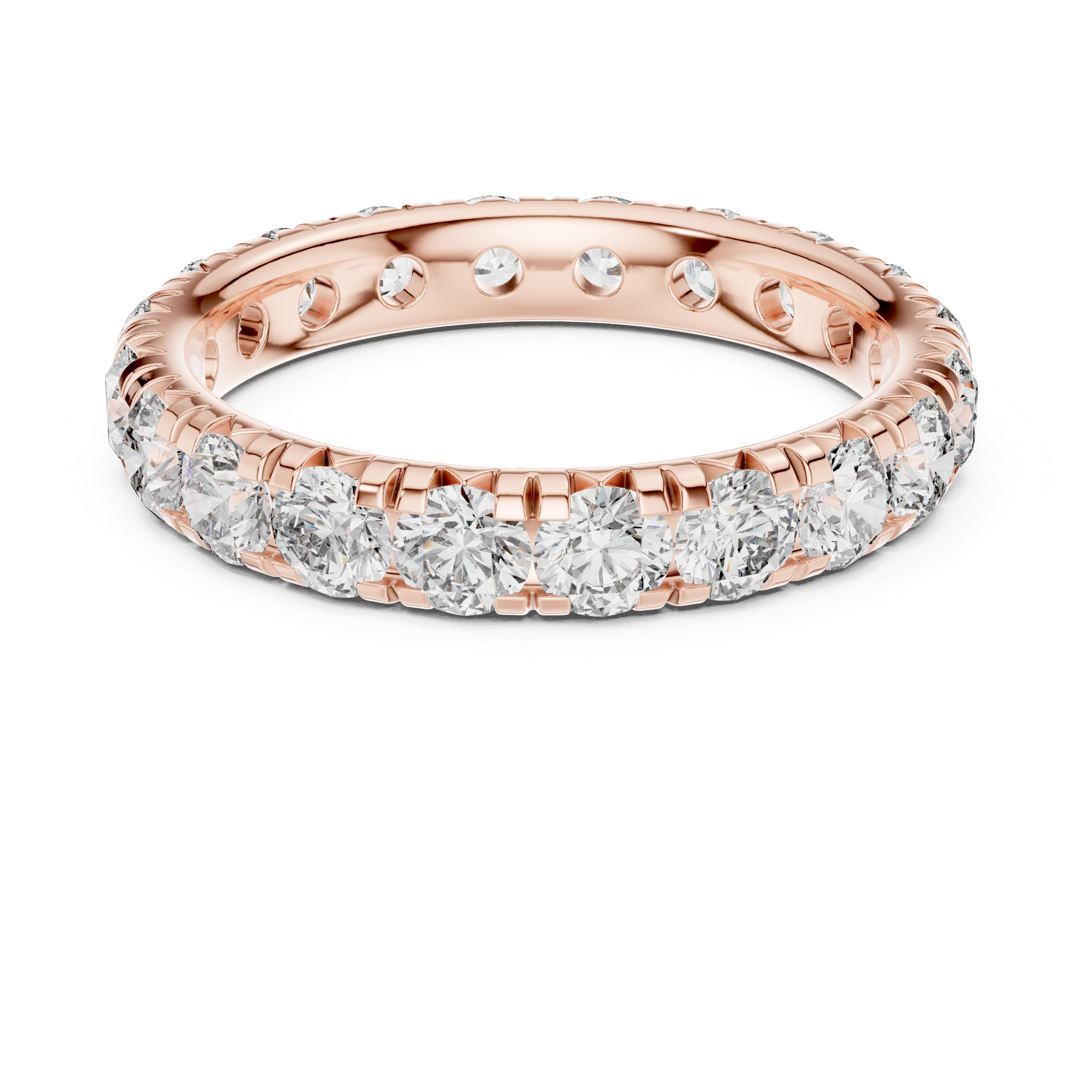 Round Brilliant Diamond Eternity Band Ring
