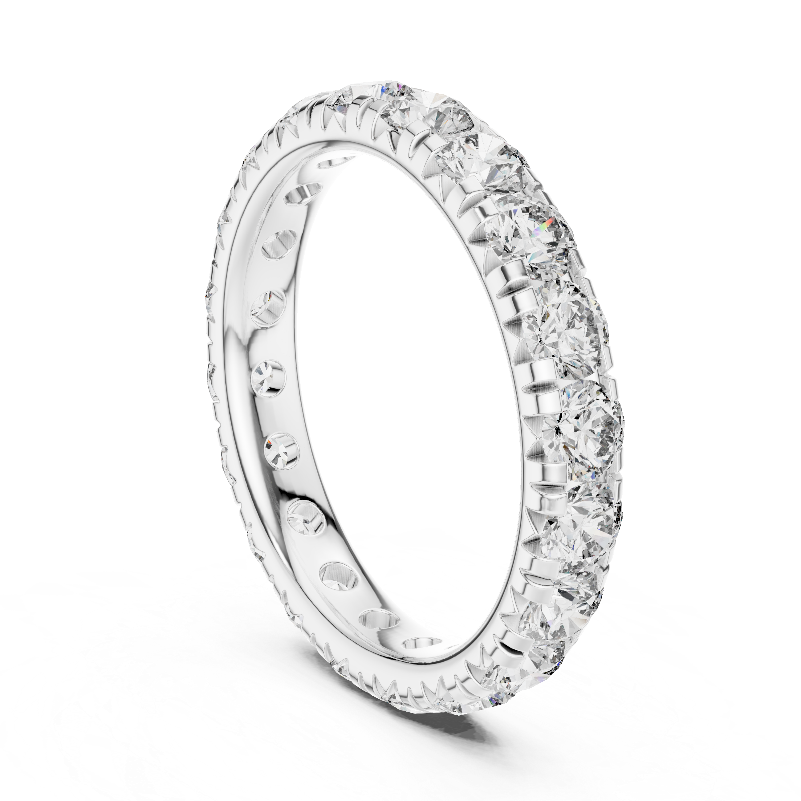 Round Brilliant Diamond Eternity Band Ring