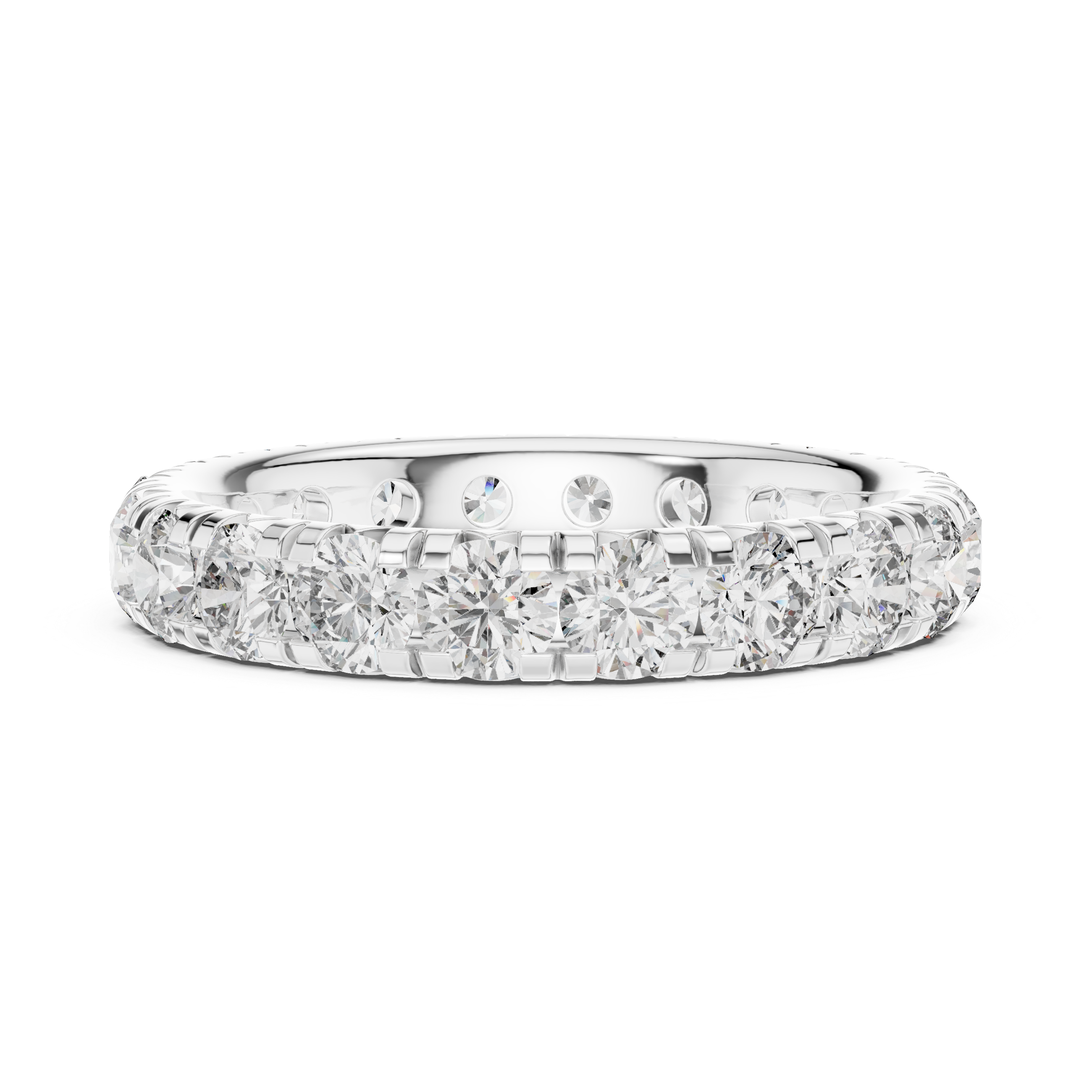 Round Brilliant Diamond Eternity Band Ring
