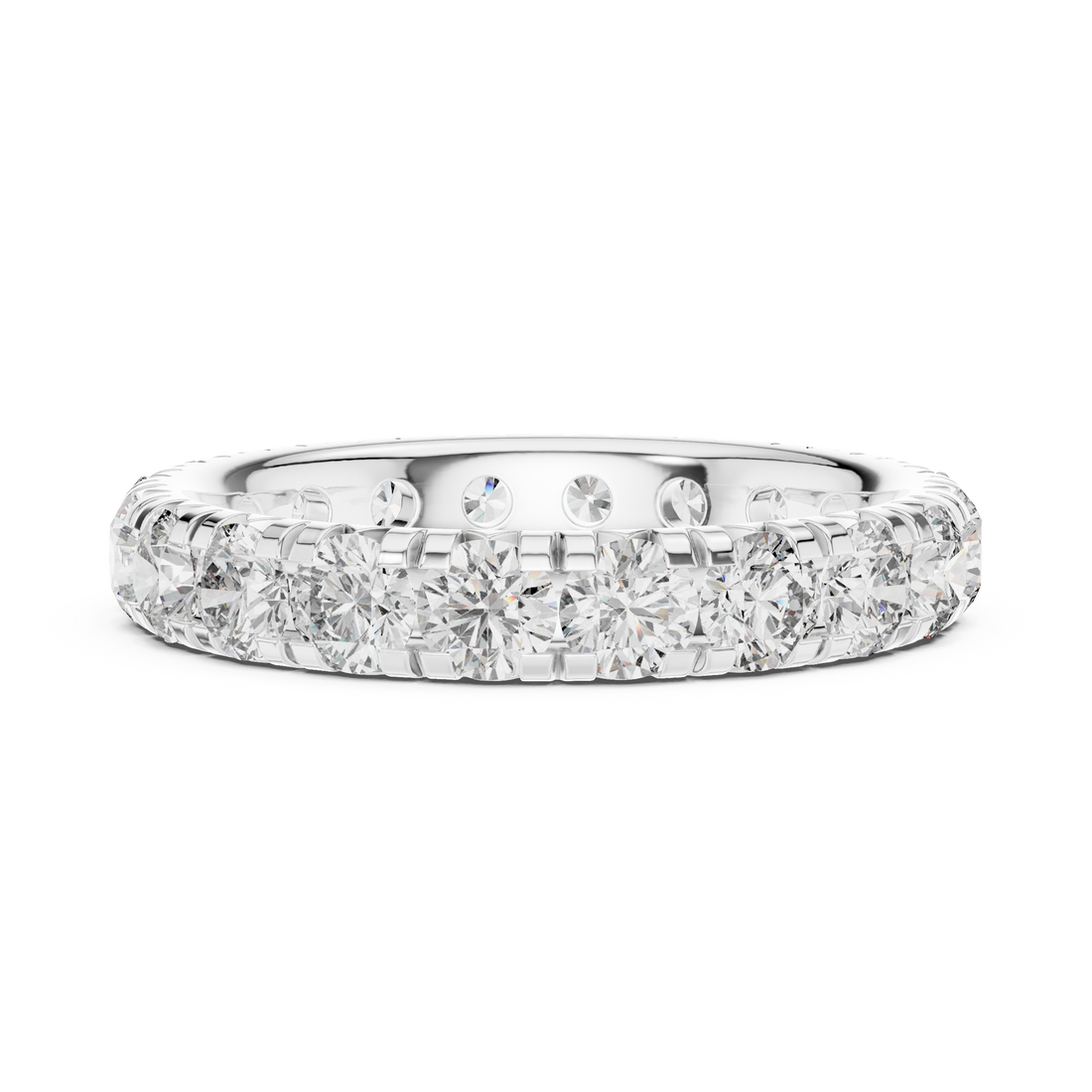 Round Brilliant Diamond Eternity Band Ring