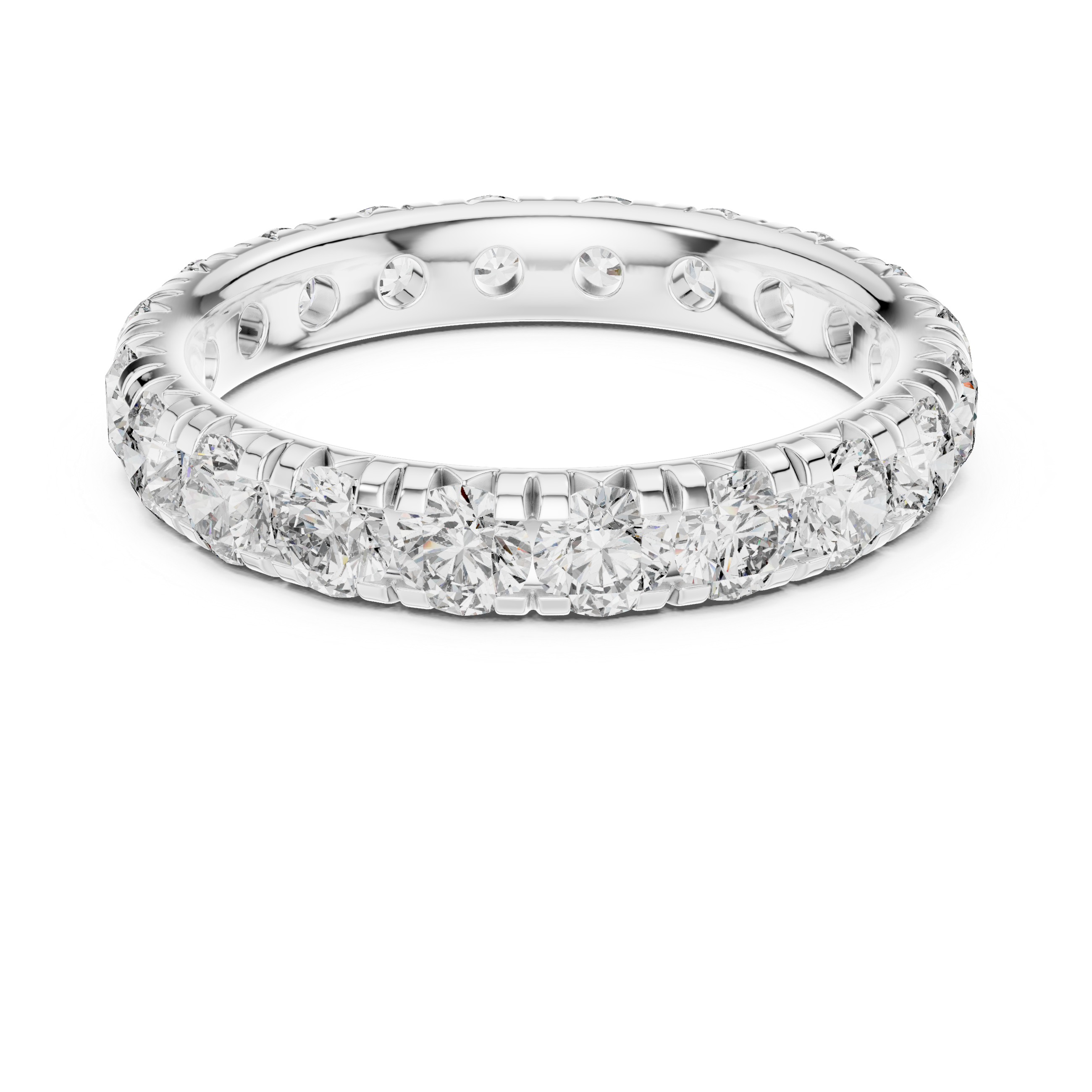 Round Brilliant Diamond Eternity Band Ring