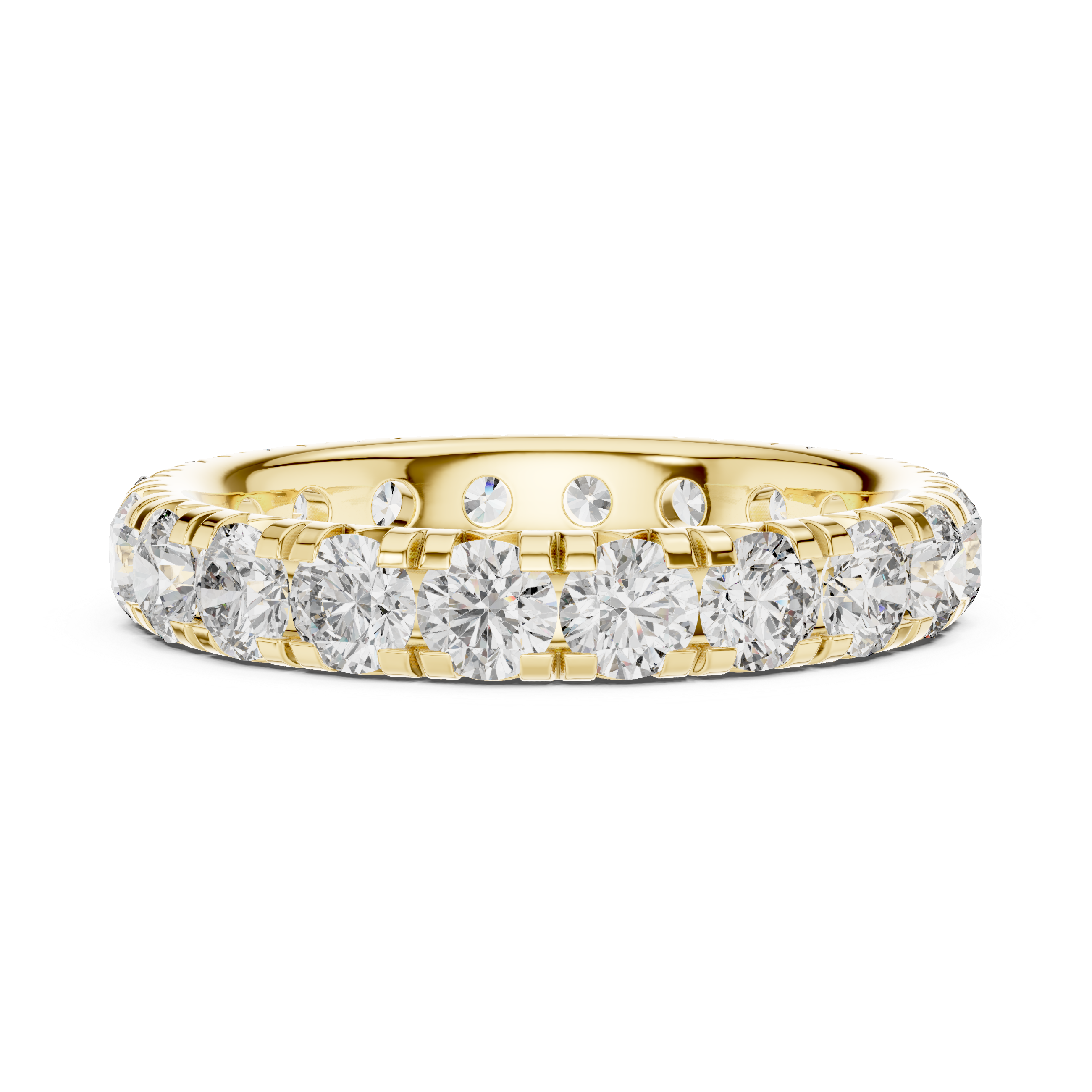 Round Brilliant Diamond Eternity Band Ring