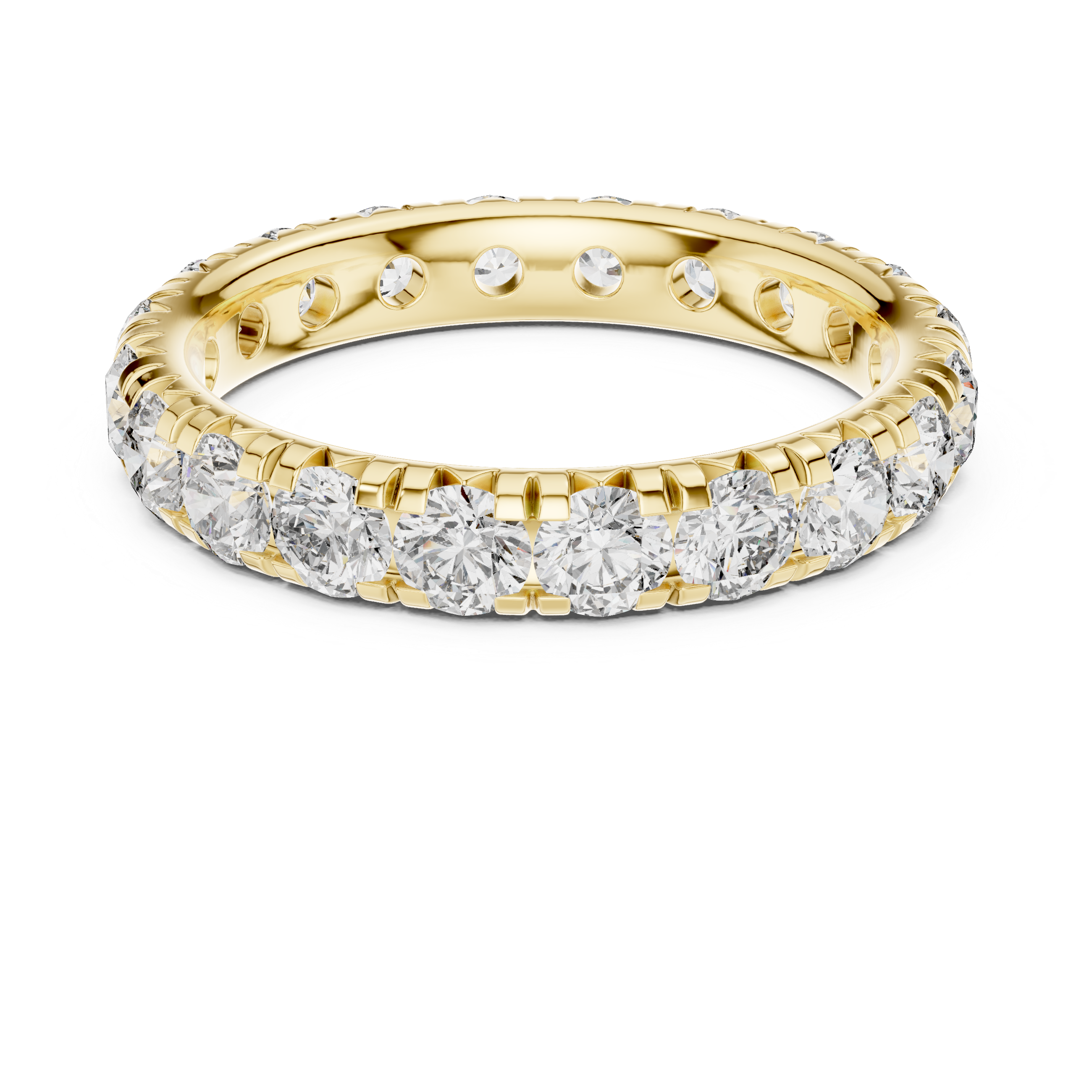 Round Brilliant Diamond Eternity Band Ring