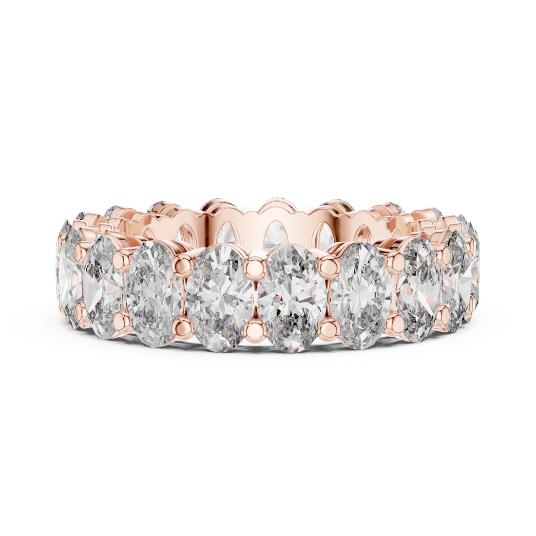 Oval Cut Diamond Eternity Band Ring