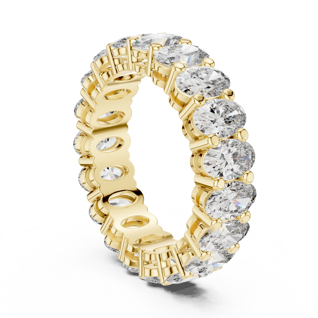 Oval Cut Diamond Eternity Band Ring