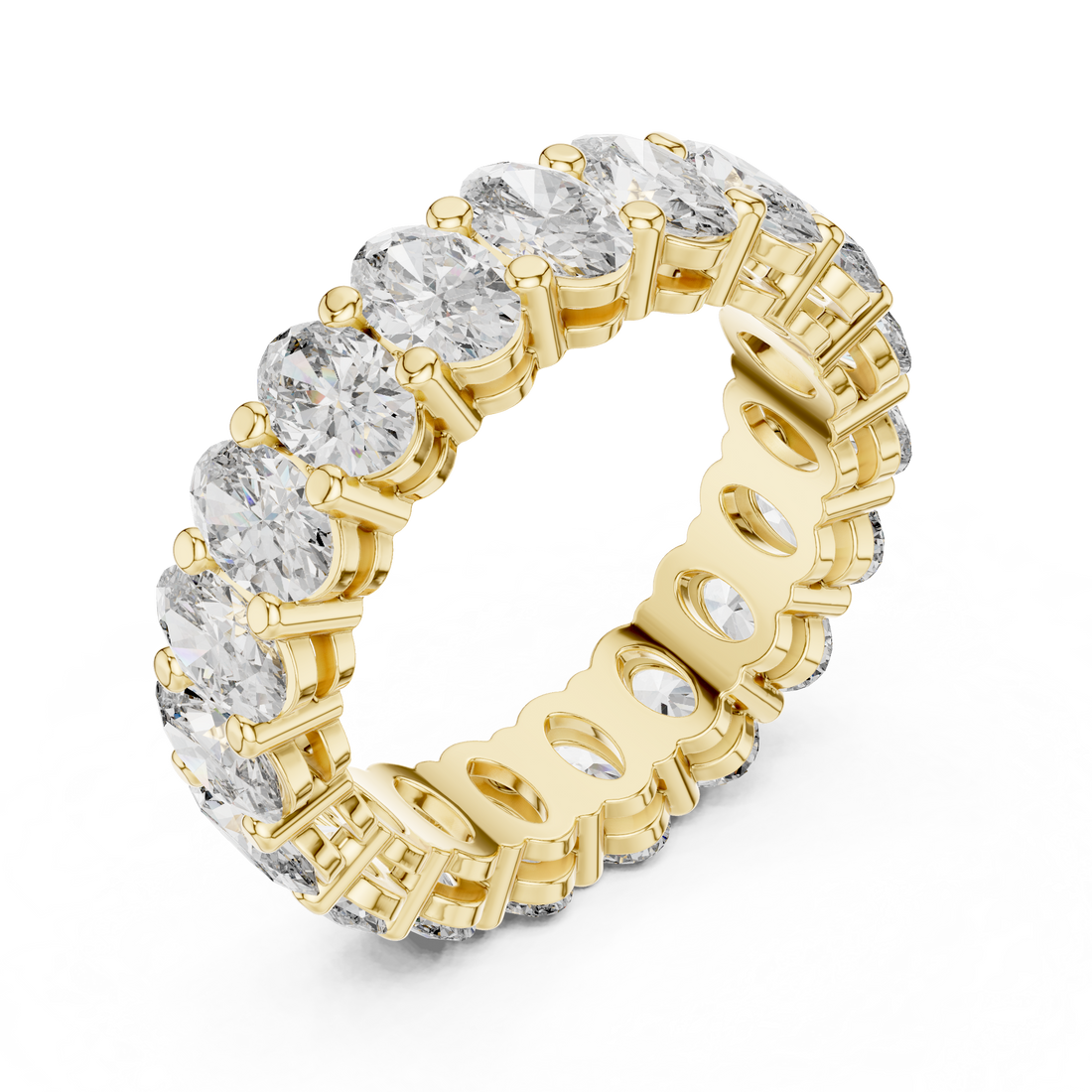Oval Cut Diamond Eternity Band Ring