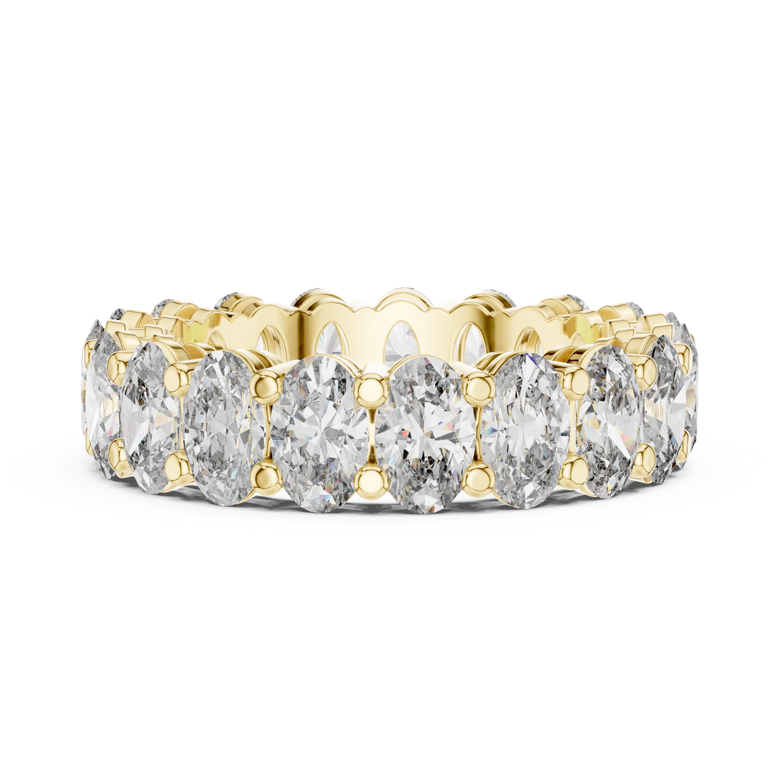 Oval Cut Diamond Eternity Band Ring