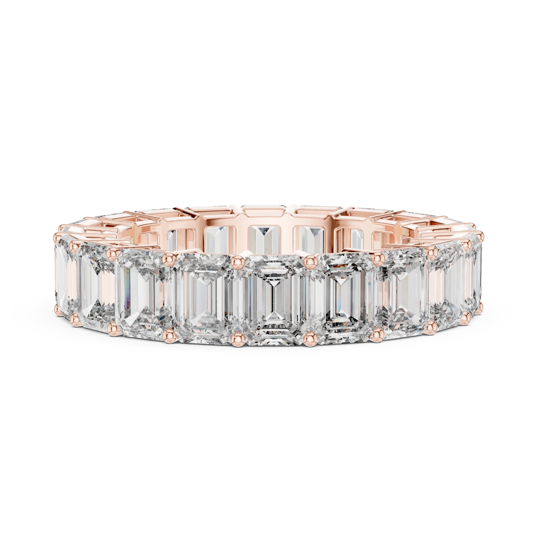 Emerald Cut Diamond Eternity Band