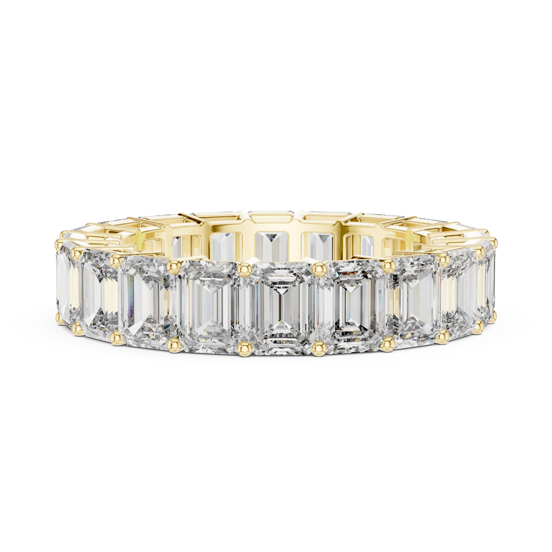 Emerald Cut Diamond Eternity Band