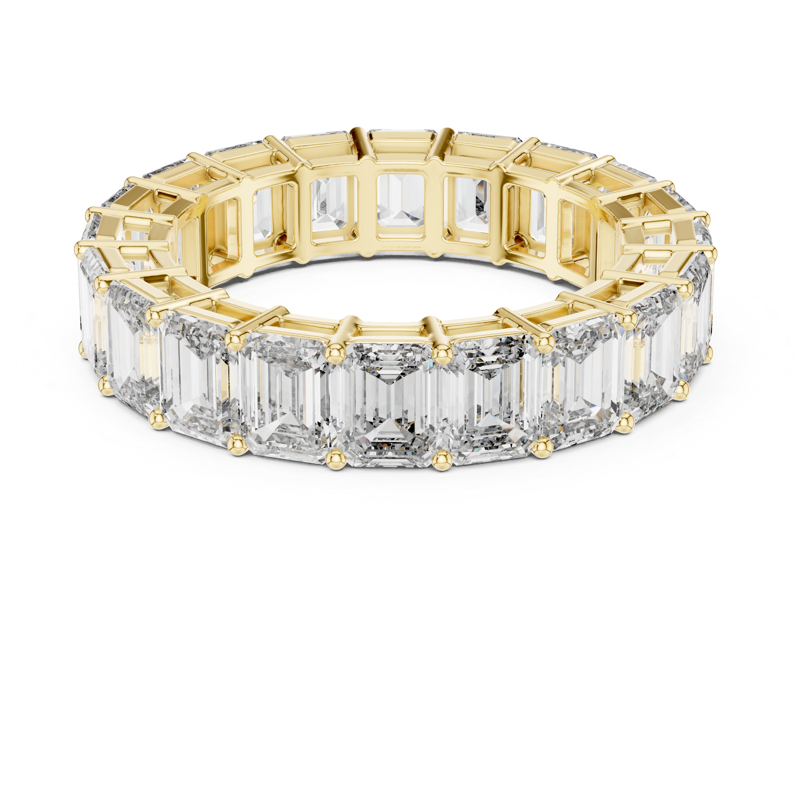 Emerald Cut Diamond Eternity Band