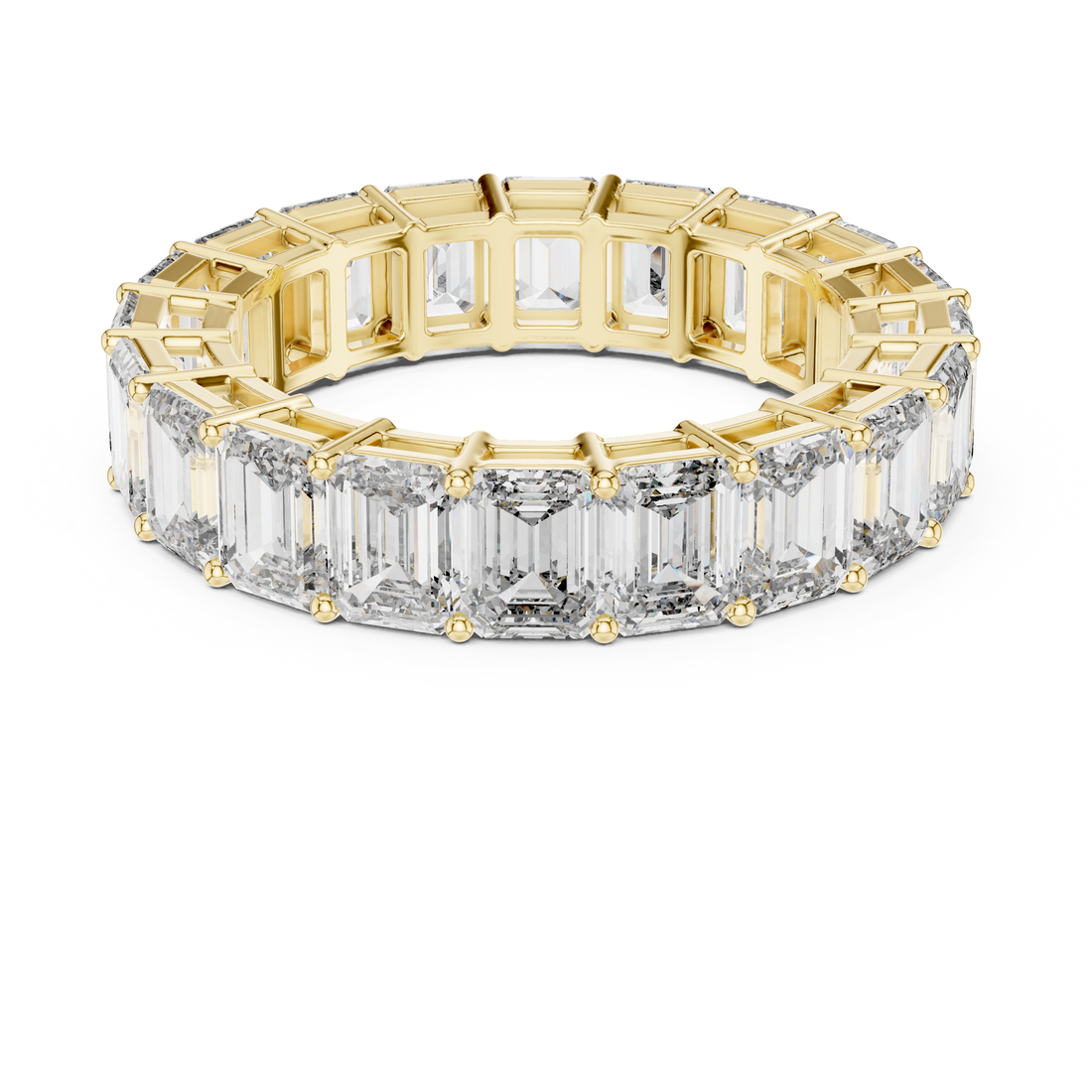 Emerald Cut Diamond Eternity Band