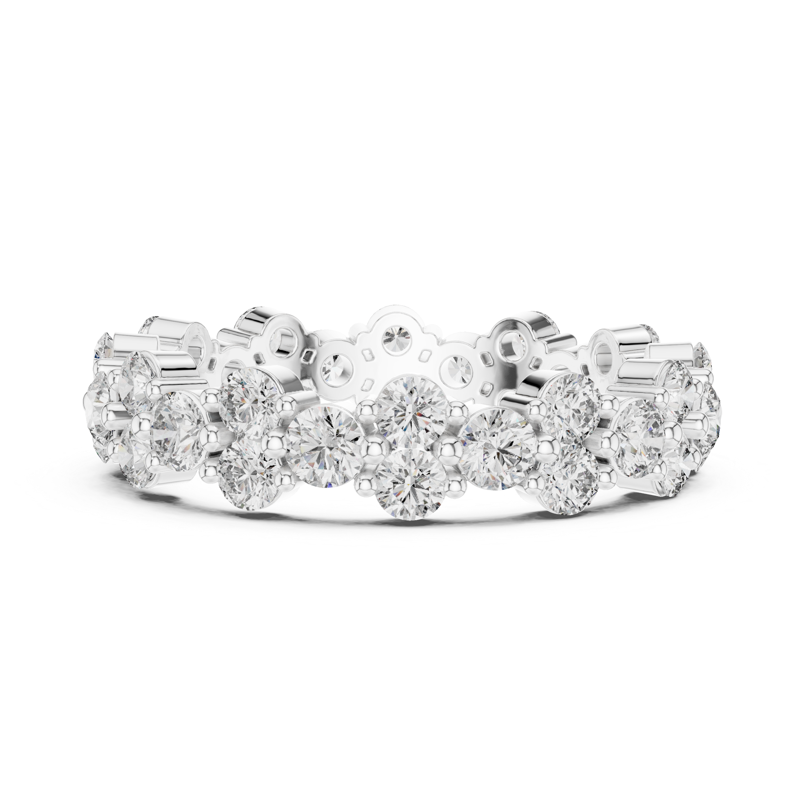 Round Diamond Eternity Band Ring