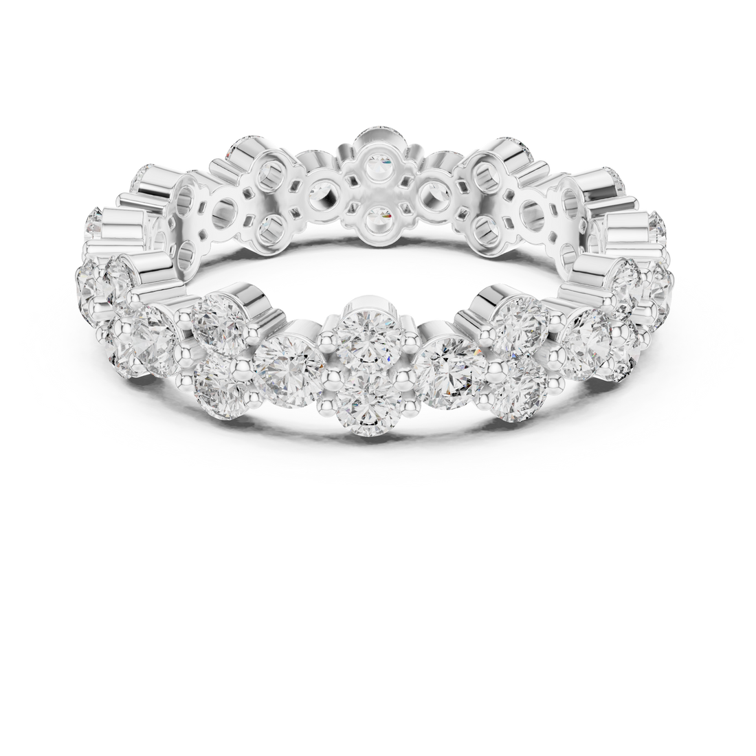 Round Diamond Eternity Band Ring