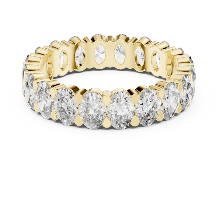 Oval Diamond Eternity Band Ring