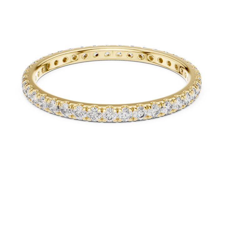 Round Diamond Eternity Band in U Cut Setting
